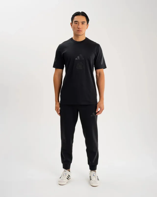Newcastle United adidas Men's Z.N.E. Black T-Shirt sold by Newcastle United