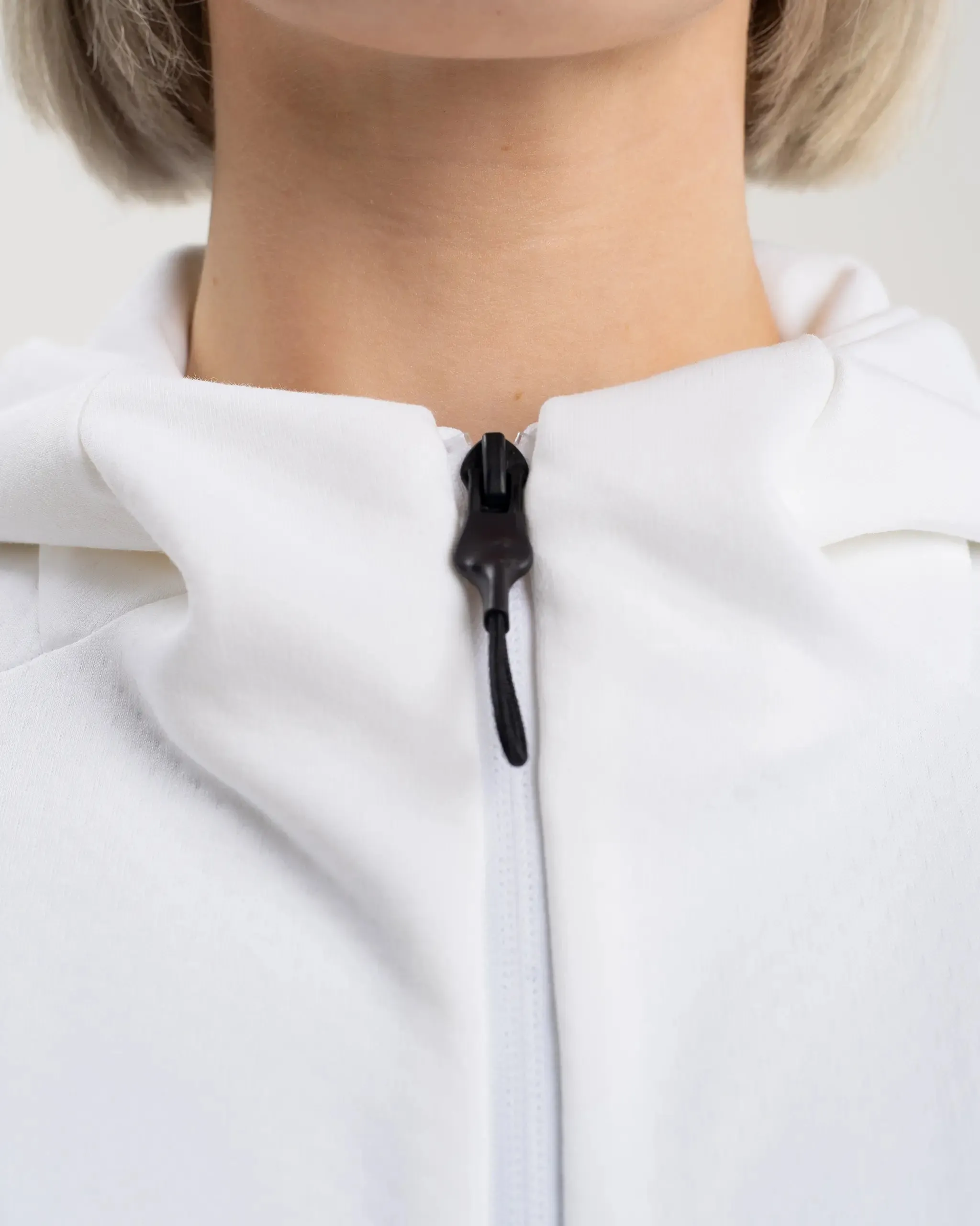 Newcastle United adidas Women's Z.N.E. White Full Zip Hoodie sold by Newcastle United product image thumbnail 4