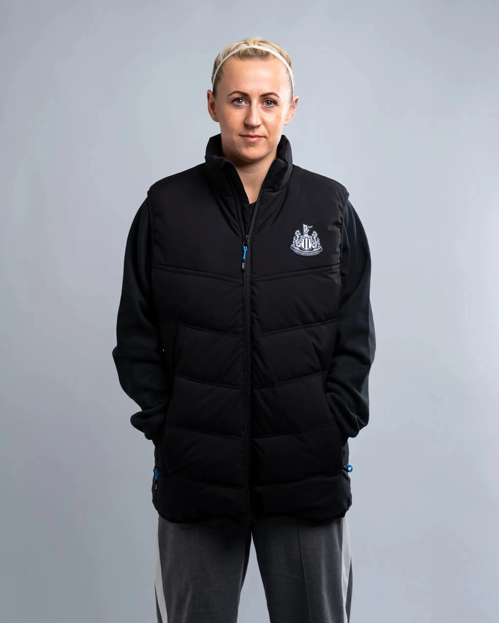 Newcastle United Women's Black Longline Gilet sold by Newcastle United product image thumbnail 4