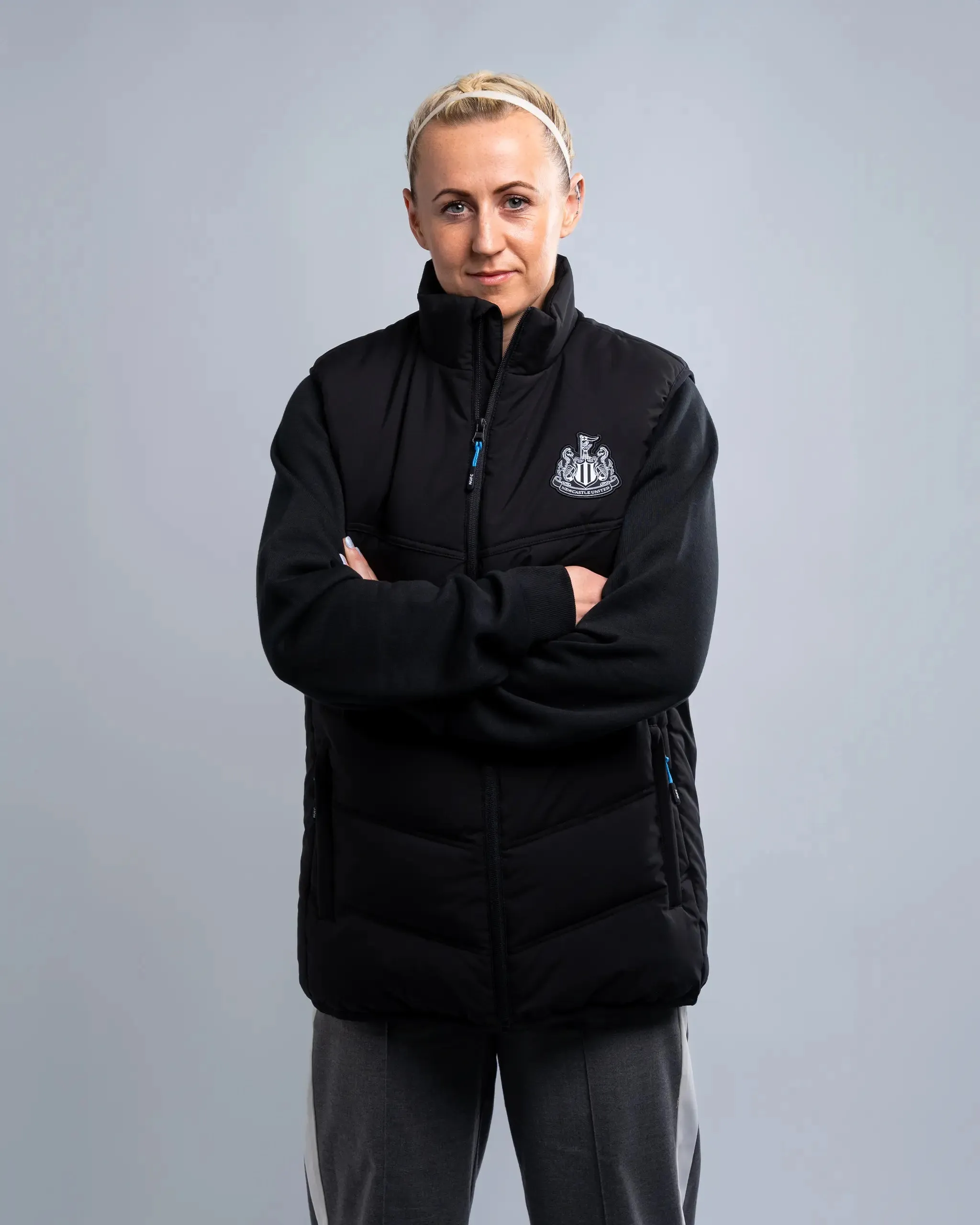 Newcastle United Women's Black Longline Gilet sold by Newcastle United product image thumbnail 3