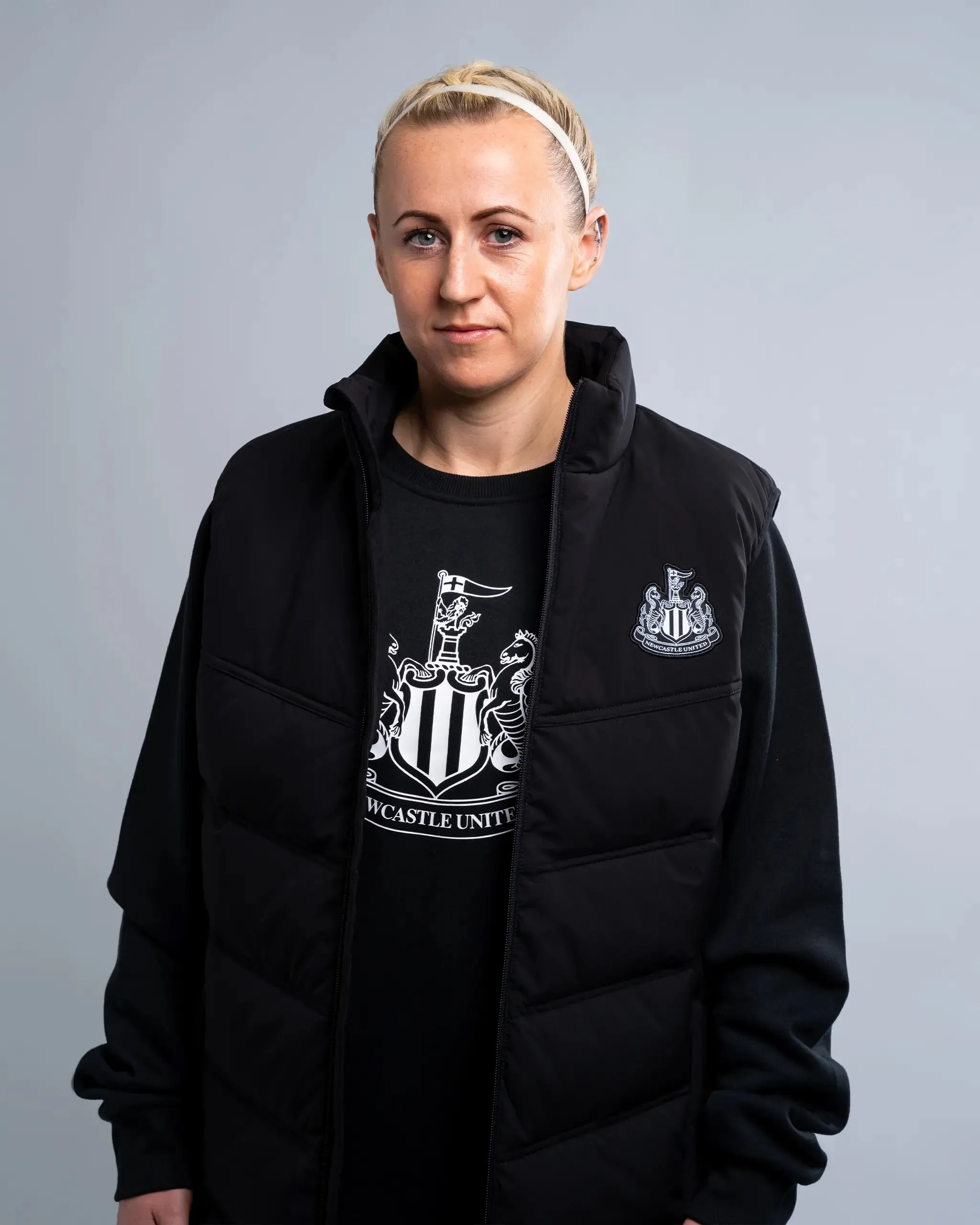 Newcastle United Women's Black Longline Gilet sold by Newcastle United product image thumbnail 2