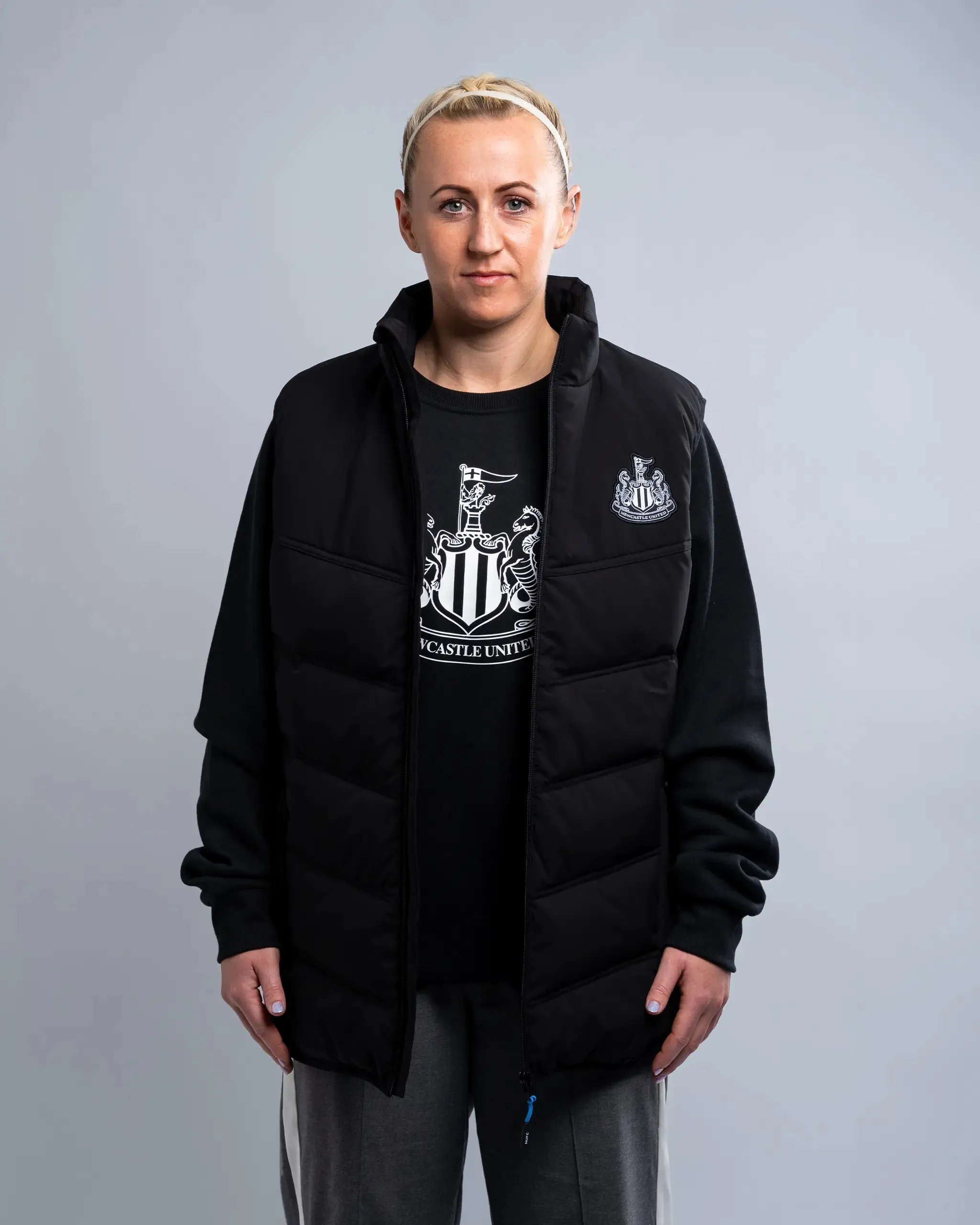 Newcastle United Women's Black Longline Gilet sold by Newcastle United