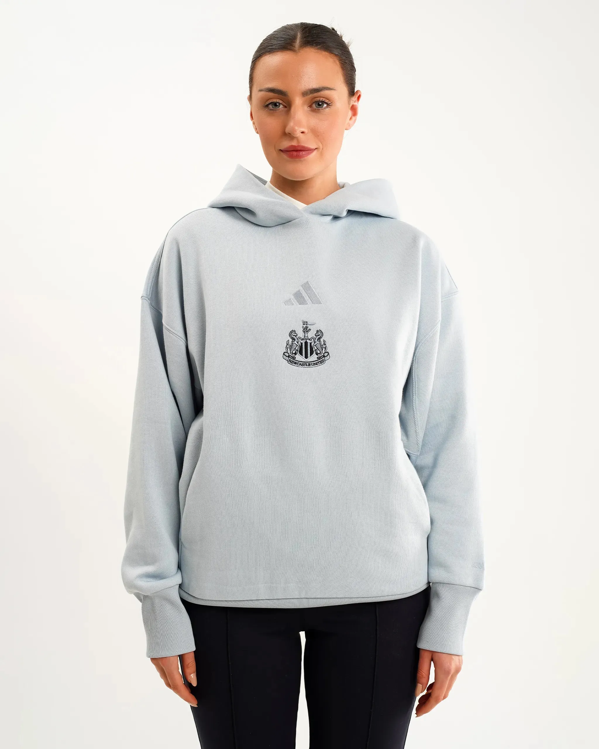 Newcastle United adidas Women's All SZN Blue Fleece Loose Hoodie sold by Newcastle United product image thumbnail 2