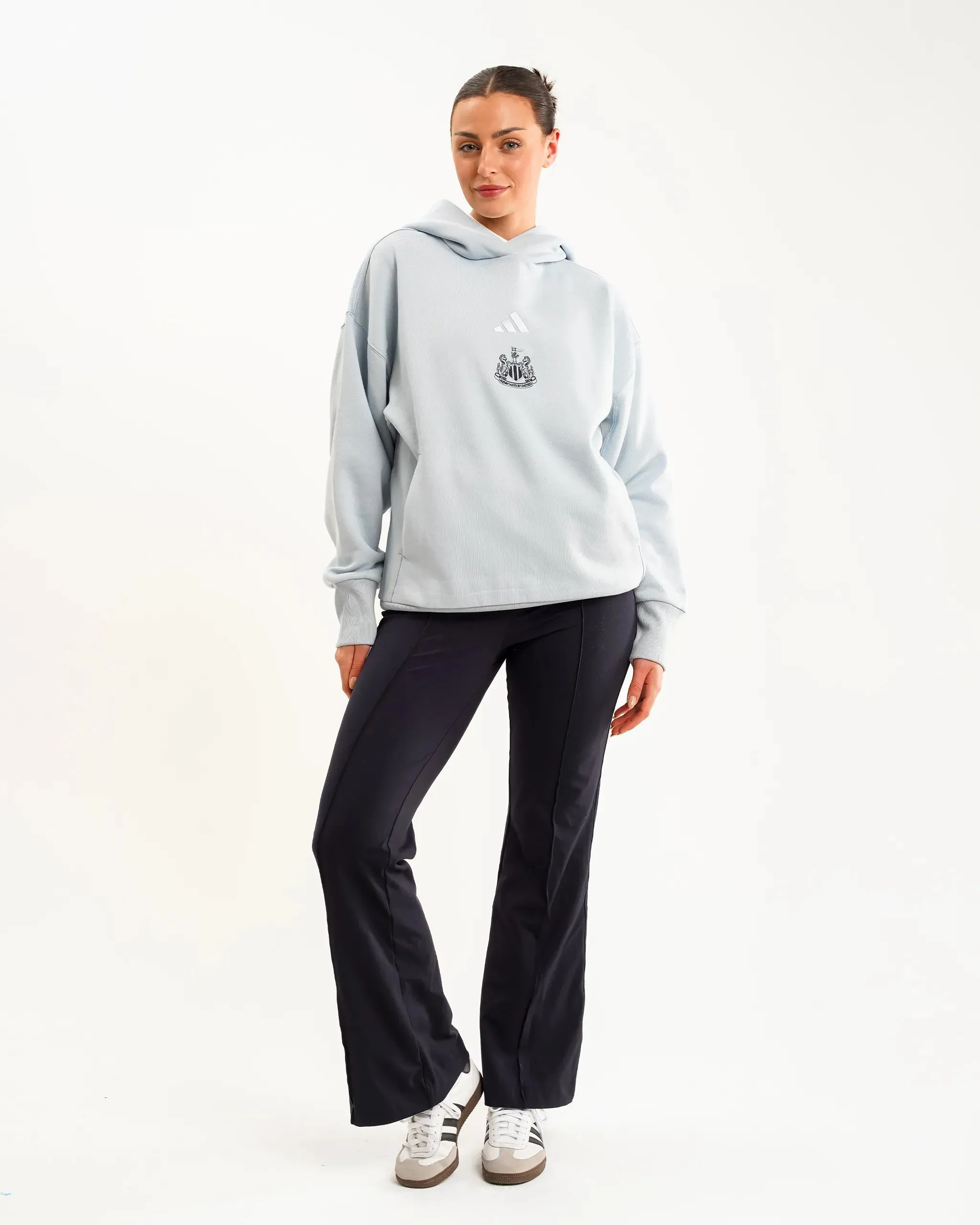 Newcastle United adidas Women's All SZN Blue Fleece Loose Hoodie sold by Newcastle United