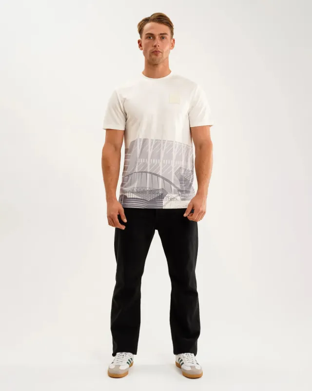 Newcastle United Men's White Printed Tee sold by Newcastle United