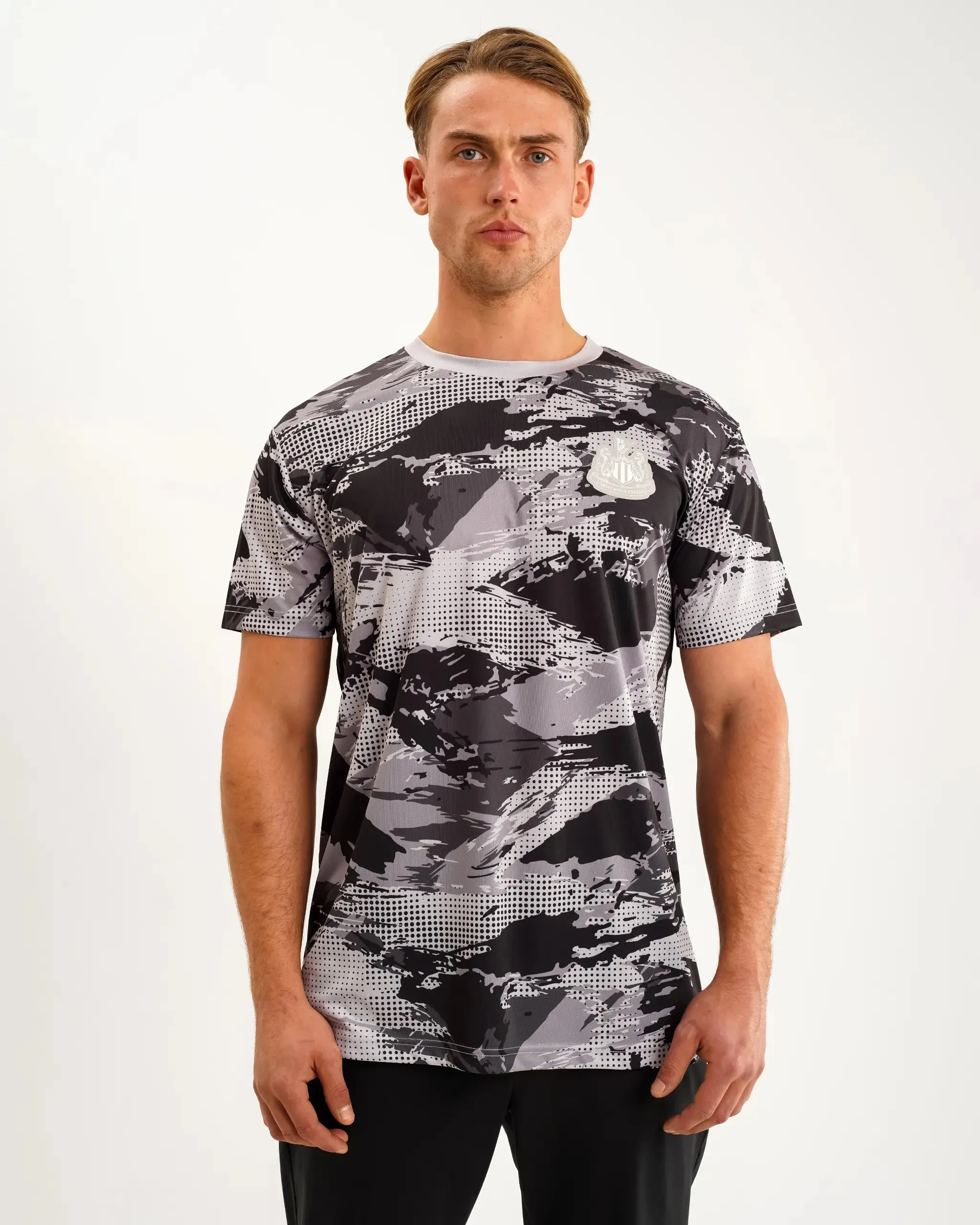 Newcastle United Men's Grey Camo Poly Tee sold by Newcastle United product image thumbnail 2