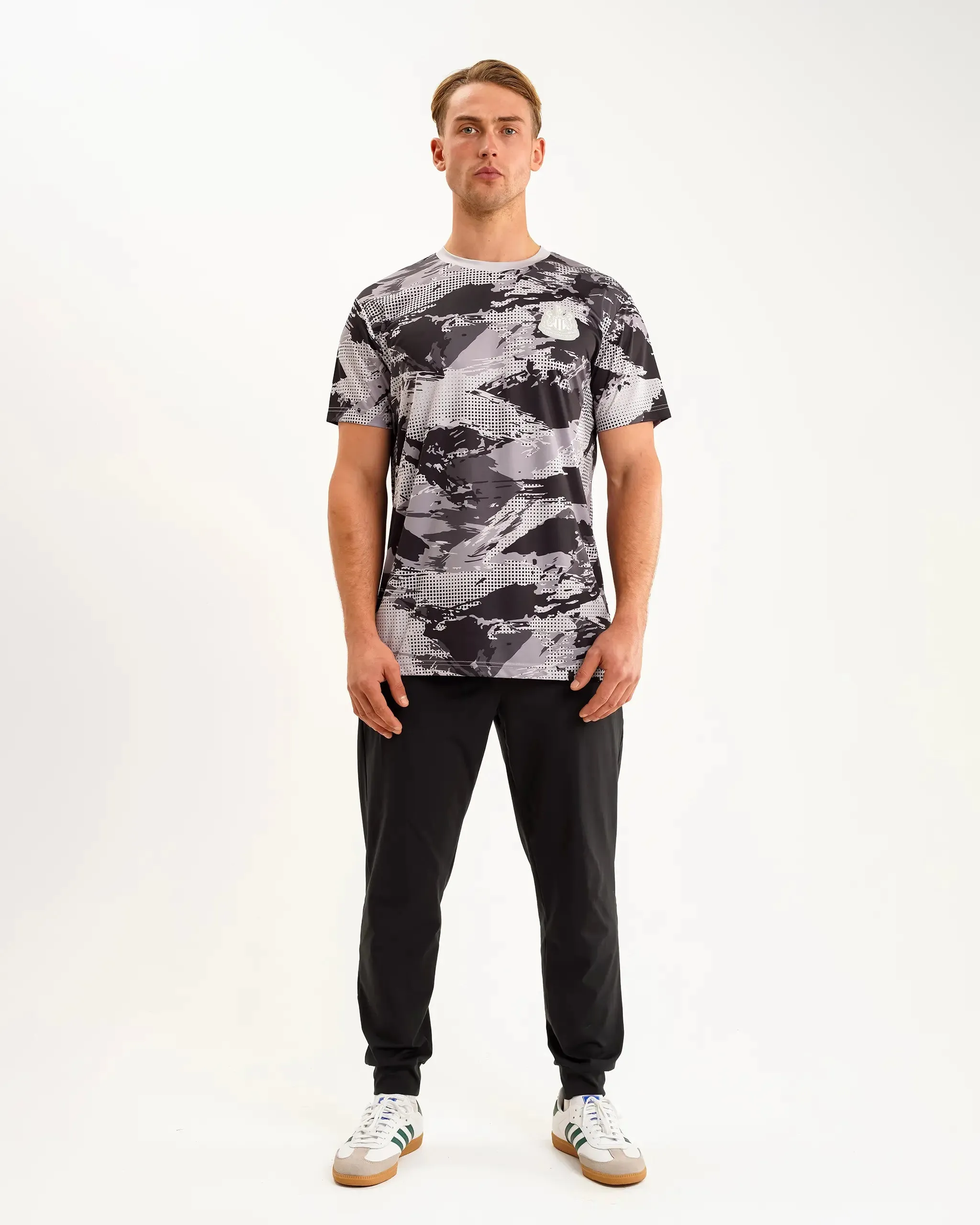 Newcastle United Men's Grey Camo Poly Tee sold by Newcastle United