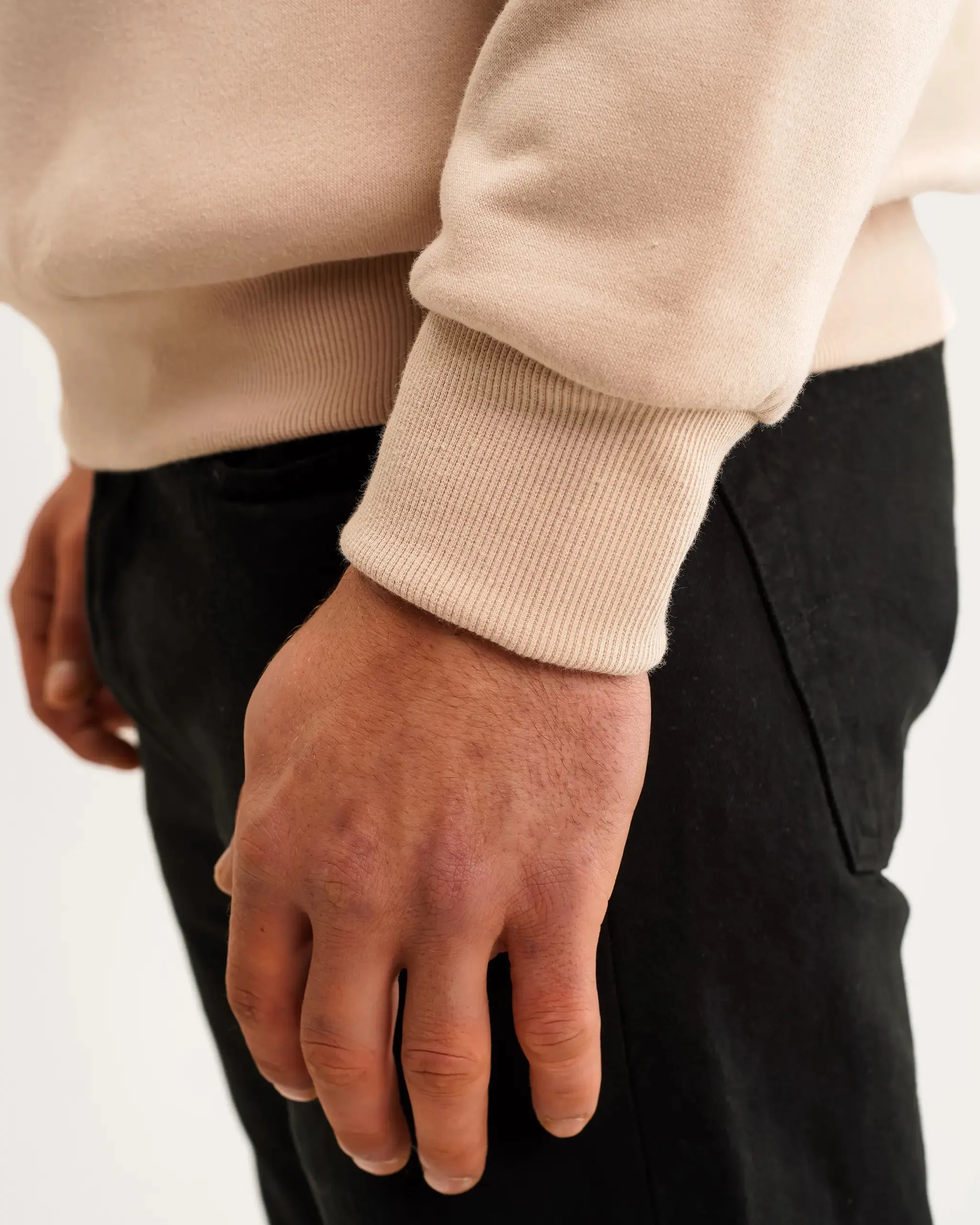 Newcastle United Men's Oat 1/4 Zip Sweatshirt sold by Newcastle United product image thumbnail 4