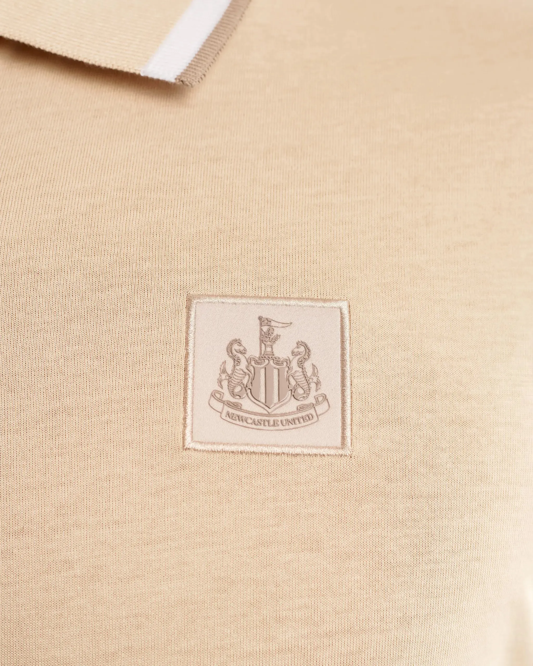 Newcastle United Men's Oat Tipped Polo Shirt sold by Newcastle United product image thumbnail 4