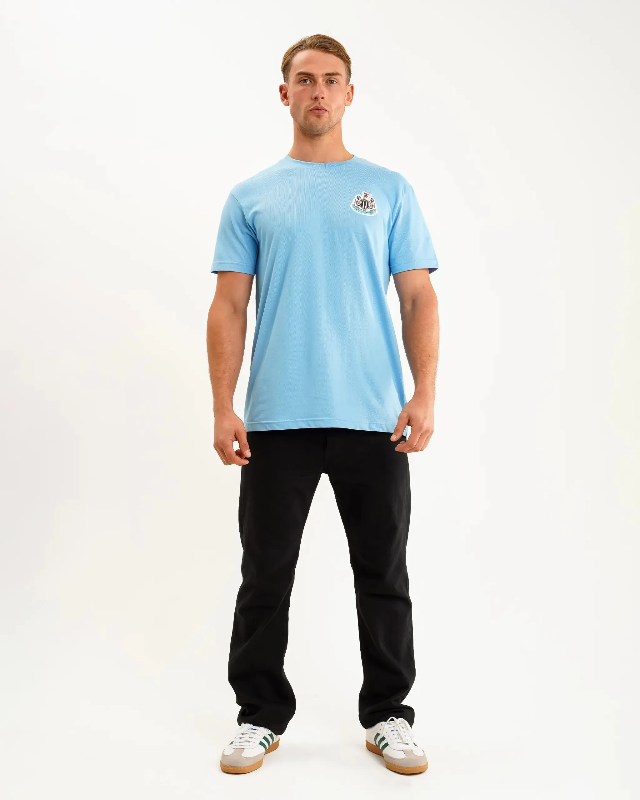 Newcastle United Men's Blue Terrace Crest T-Shirt sold by Newcastle United