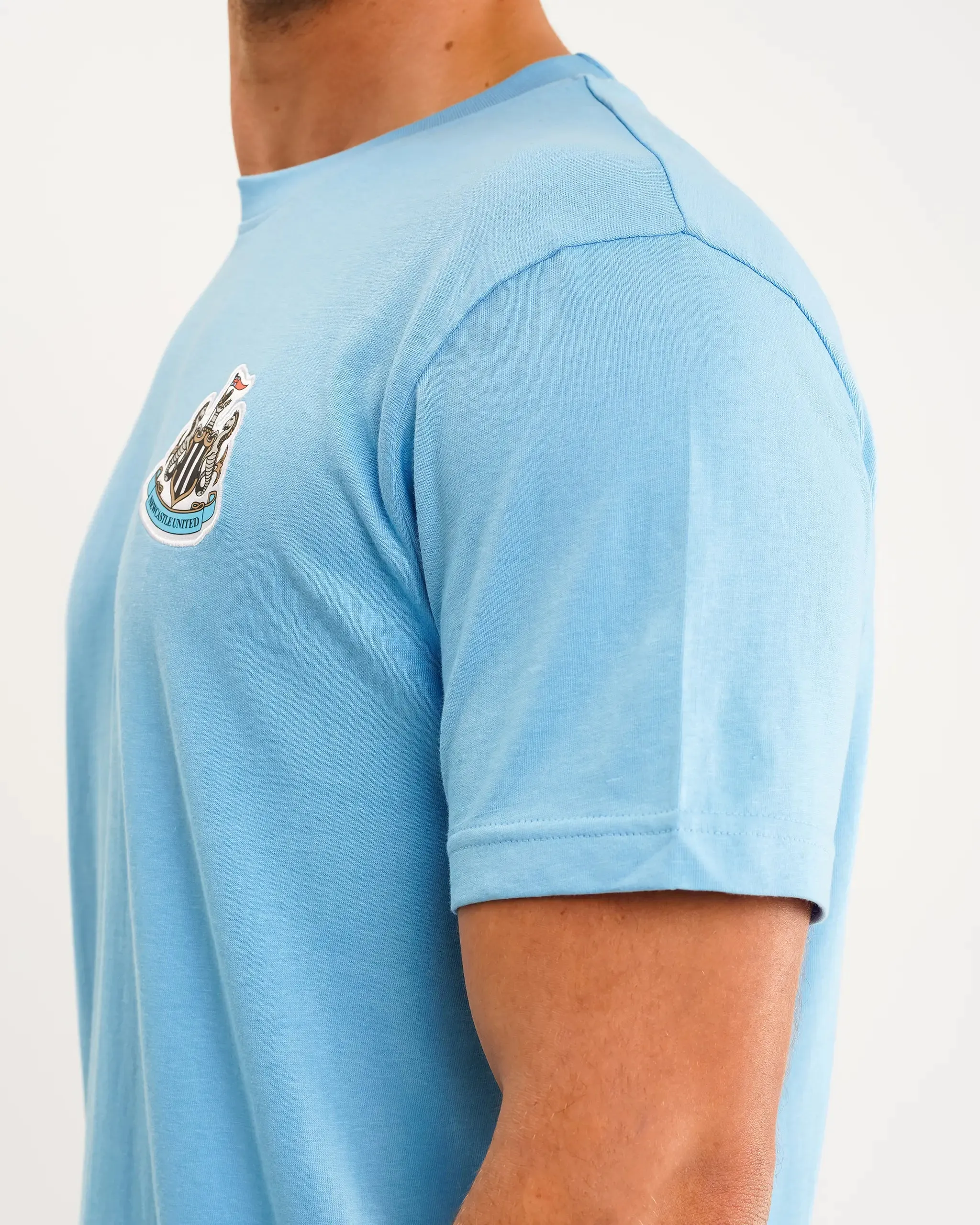 Newcastle United Men's Blue Terrace Crest T-Shirt sold by Newcastle United product image thumbnail 4