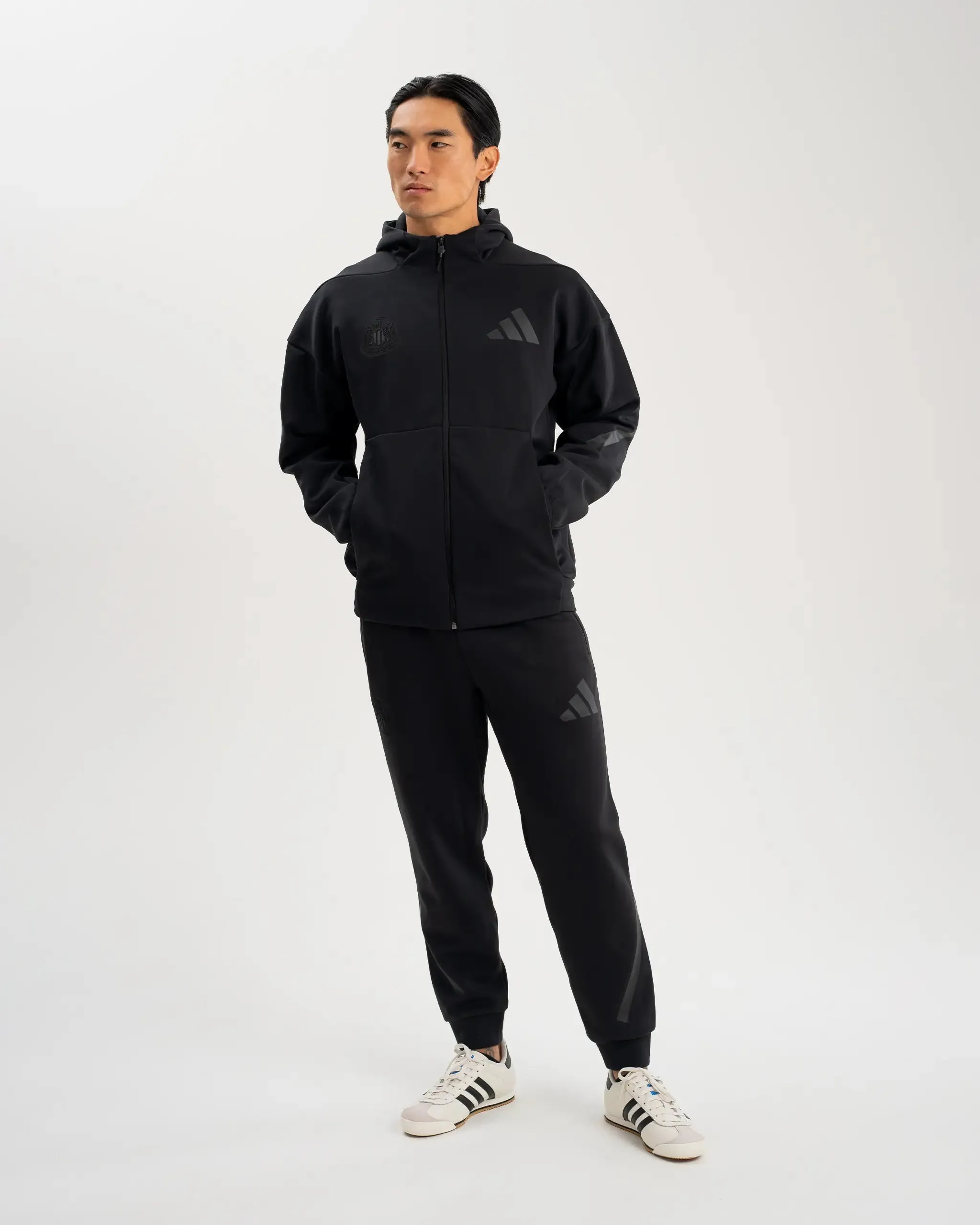 Newcastle United adidas Men's Z.N.E. Black Full Zip Hoodie sold by Newcastle United