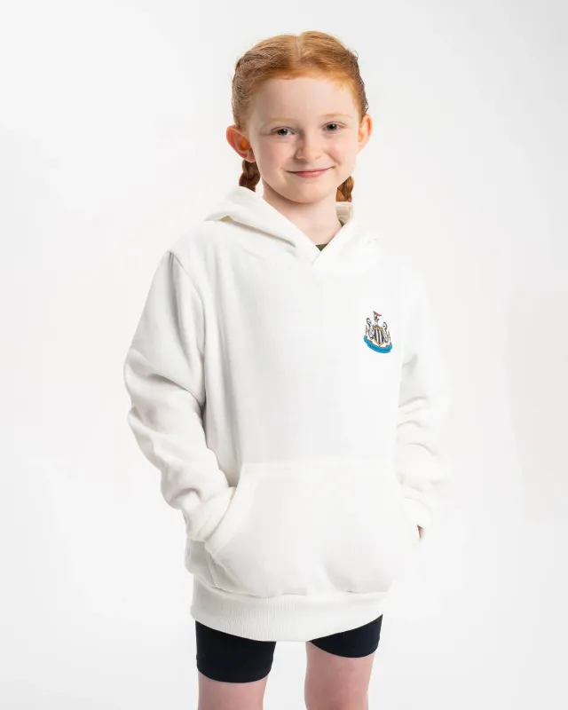 Newcastle United Kids' Cream Terrace Crest Hoodie made by Newcastle United