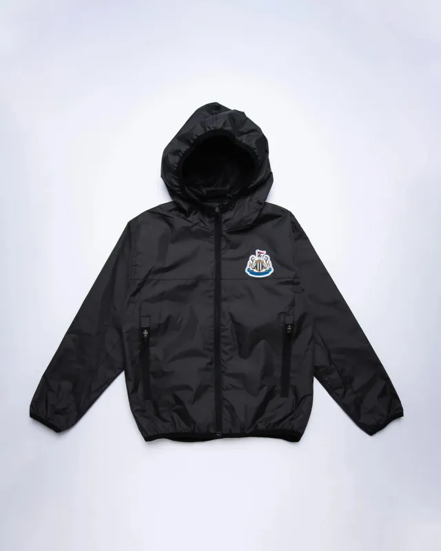 Newcastle United Kids' Black Terrace Shower Jacket sold by Newcastle United