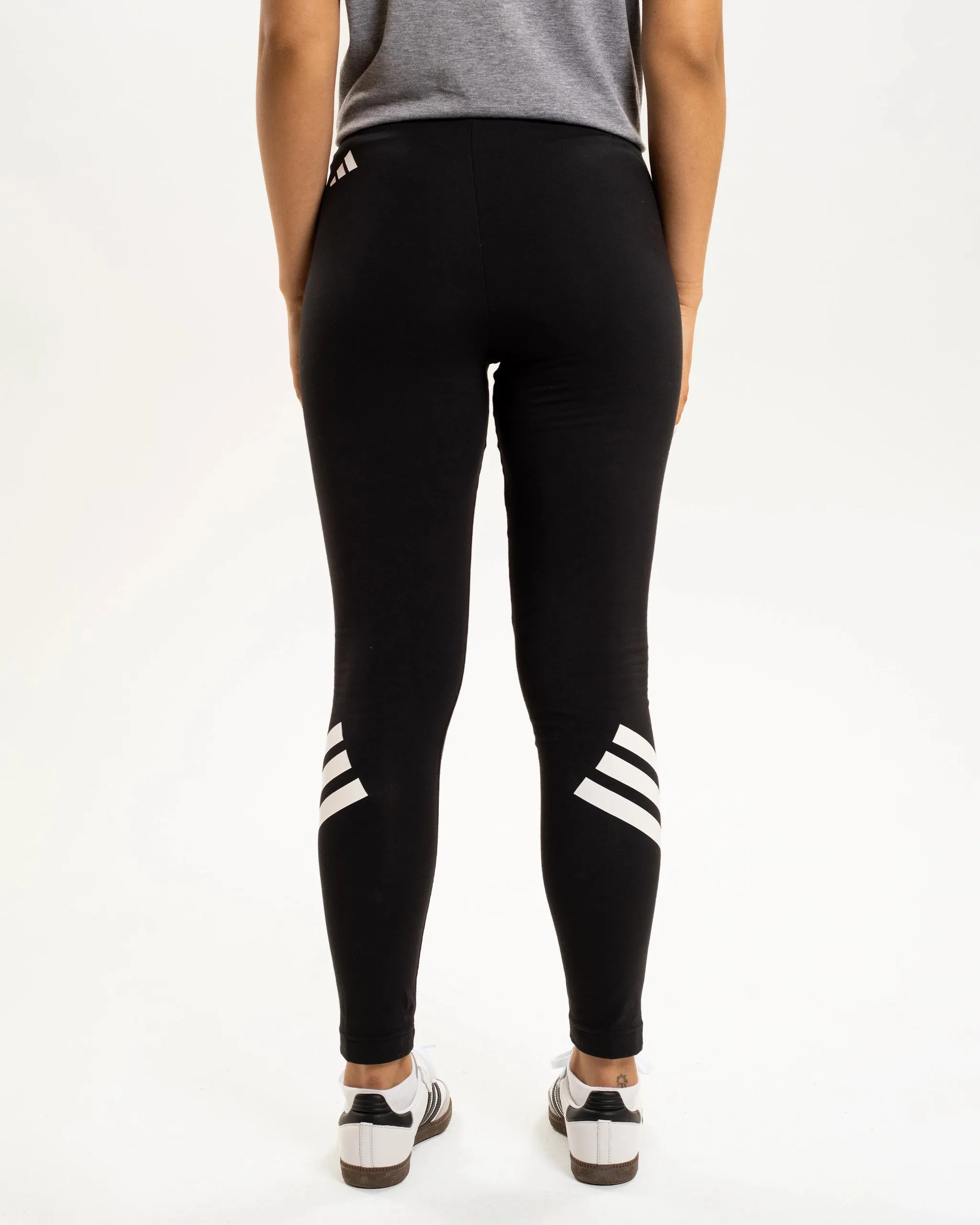Newcastle United adidas Women's 3-Stripe Black Leggings sold by Newcastle United product image thumbnail 3
