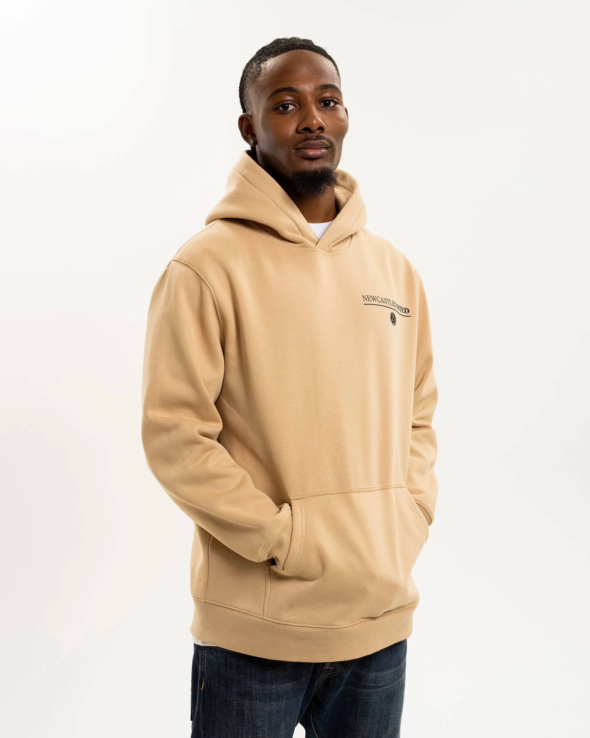 Newcastle United NUFC Retro Crest Beige Hoodie sold by Newcastle United product image thumbnail 2