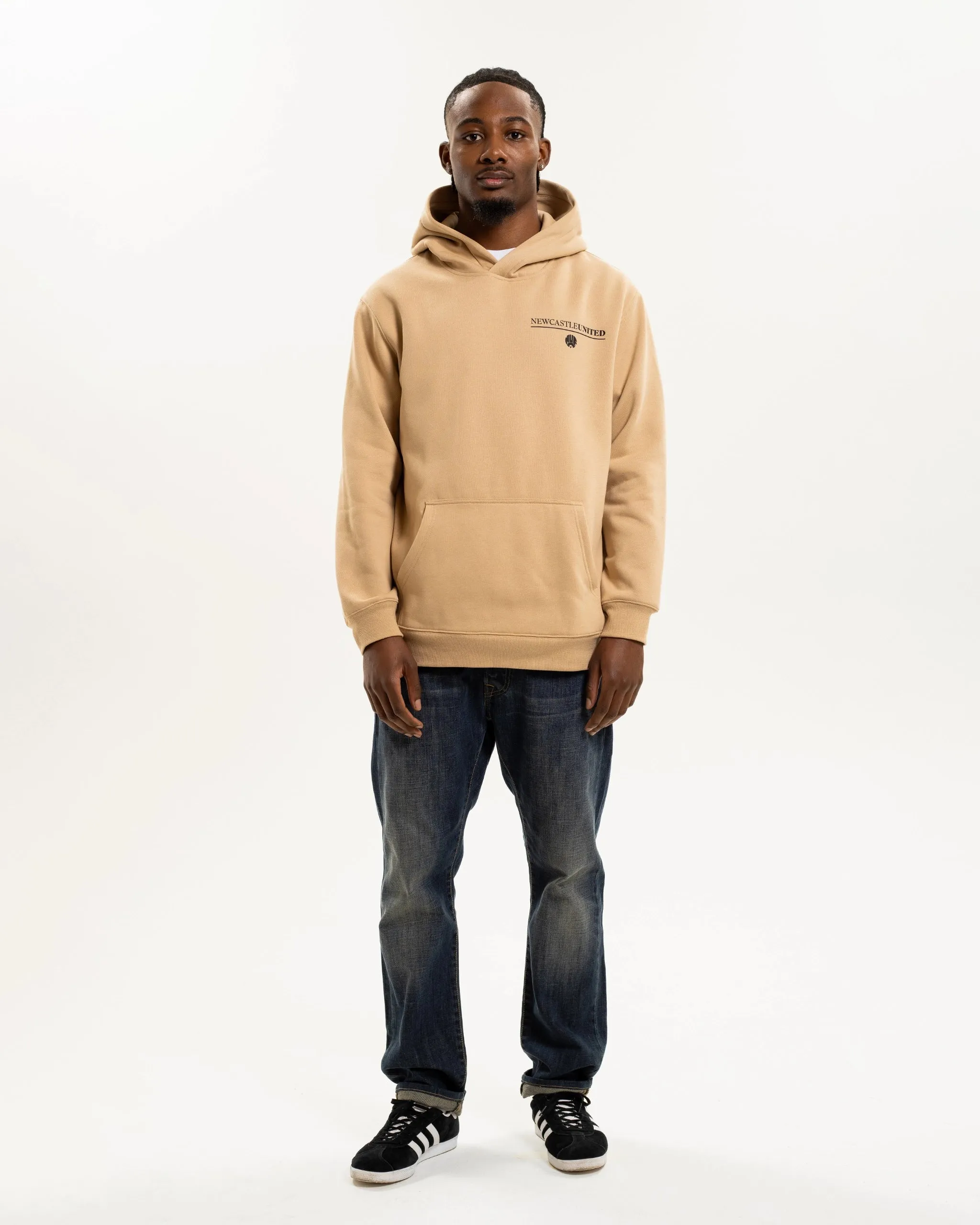 Newcastle United NUFC Retro Crest Beige Hoodie sold by Newcastle United