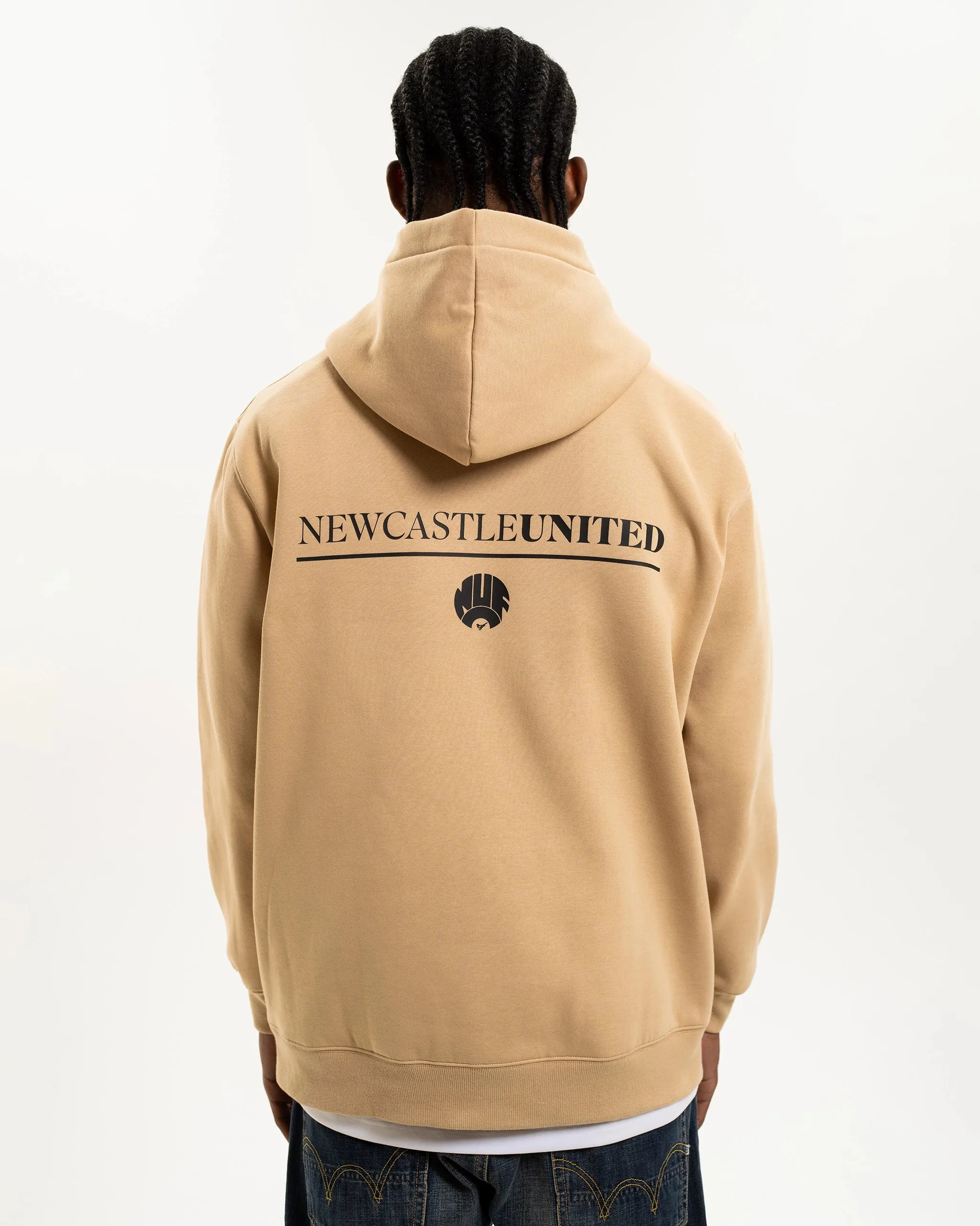 Newcastle United NUFC Retro Crest Beige Hoodie sold by Newcastle United product image thumbnail 3