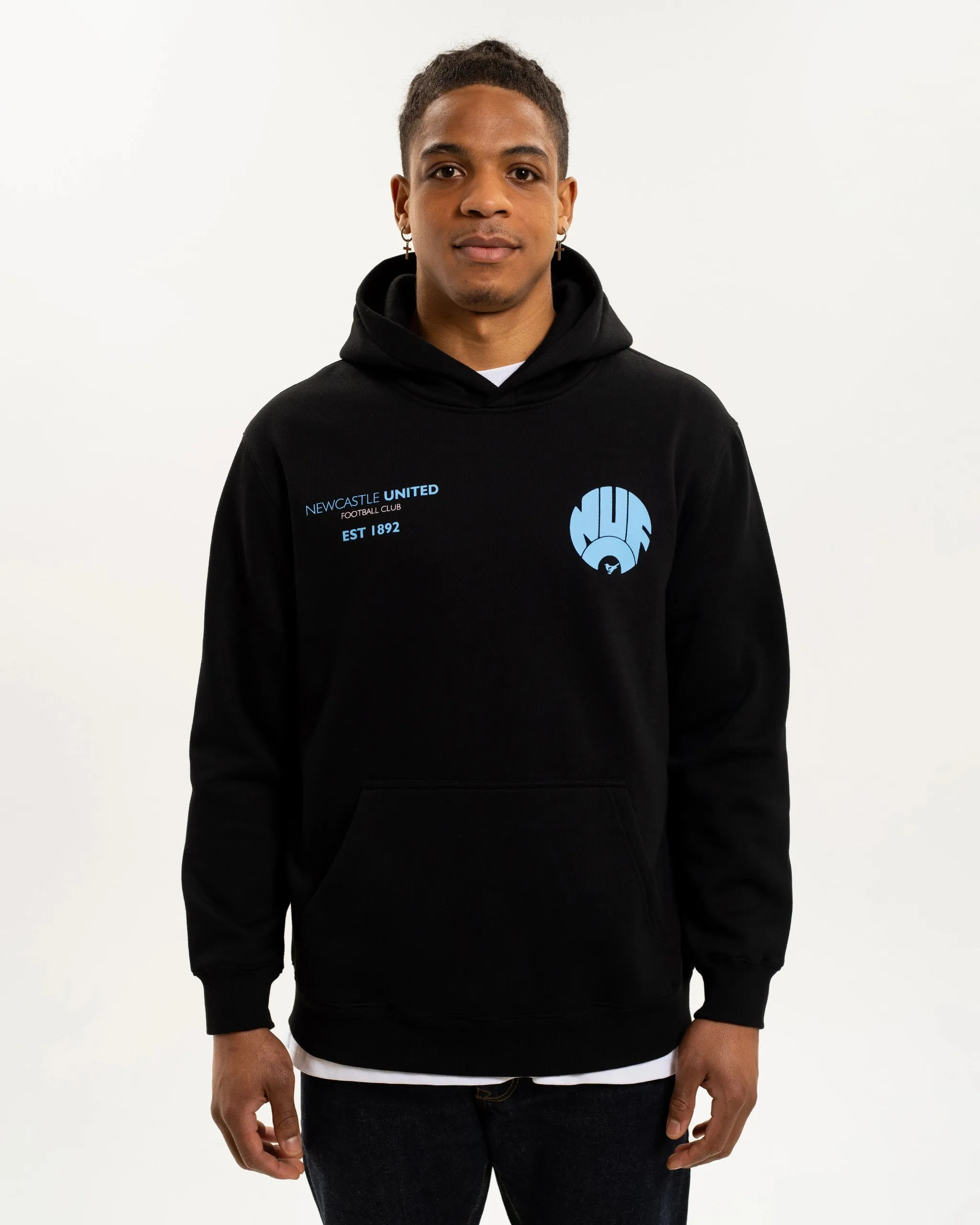 Newcastle United NUFC Retro Crest Black Men's Hoodie sold by Newcastle United product image thumbnail 2