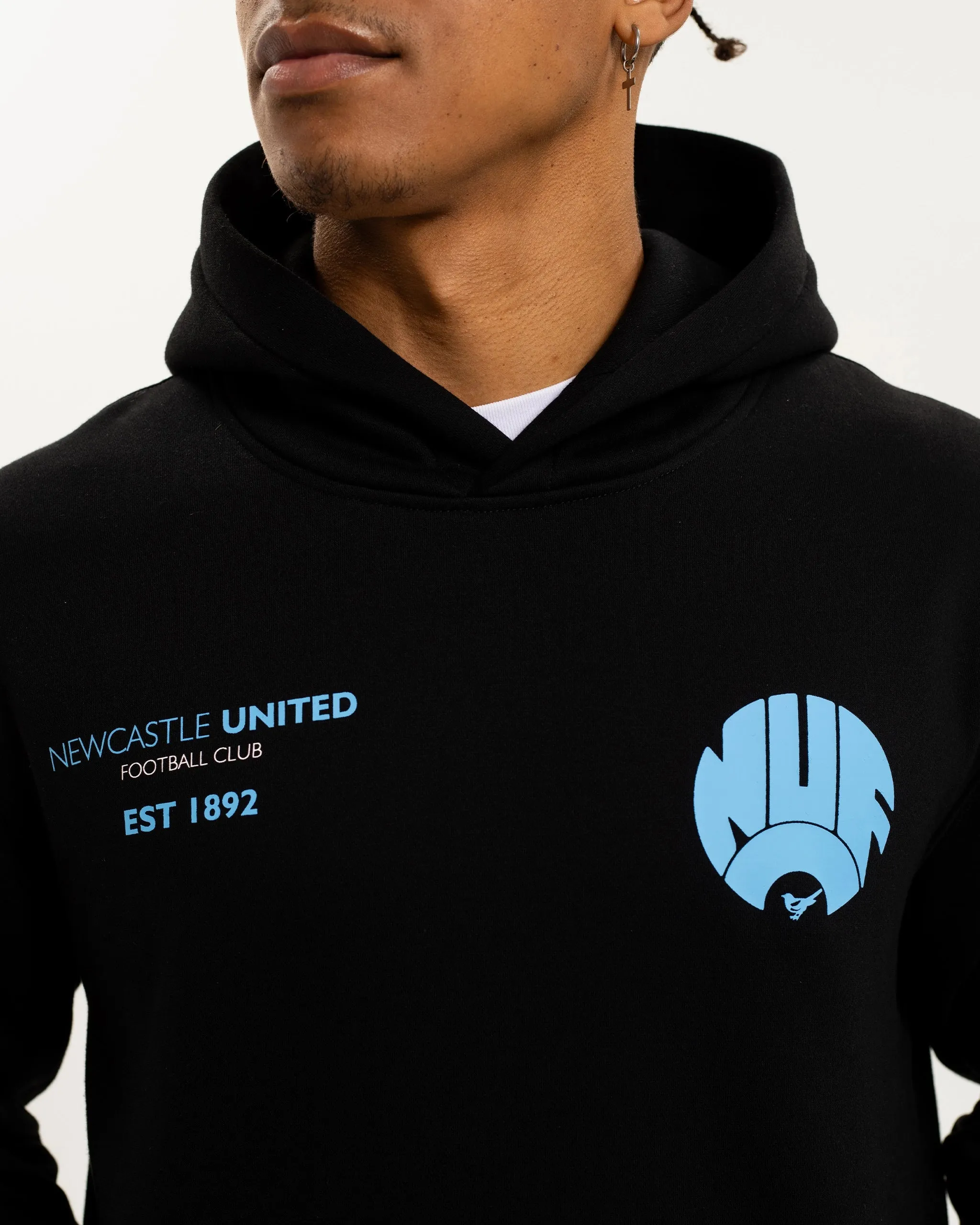 Newcastle United NUFC Retro Crest Black Men's Hoodie sold by Newcastle United product image thumbnail 5