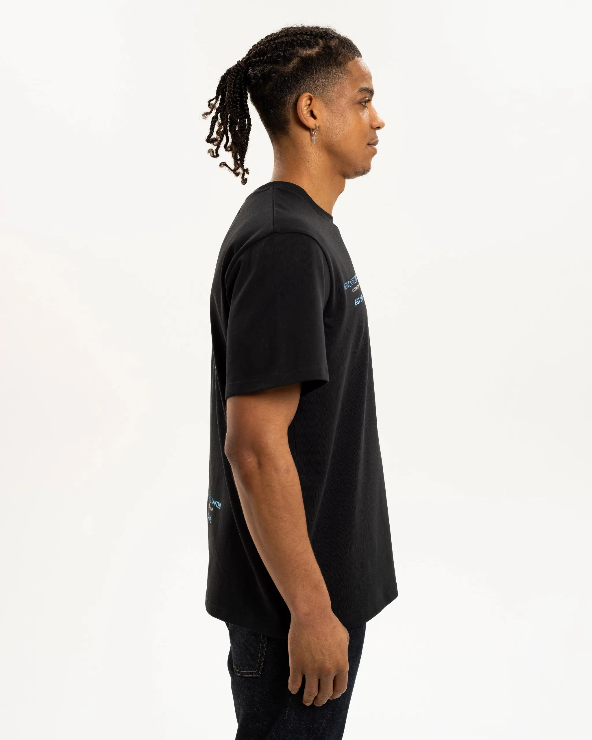 Newcastle United NUFC Retro Crest Black T-Shirt sold by Newcastle United product image thumbnail 4