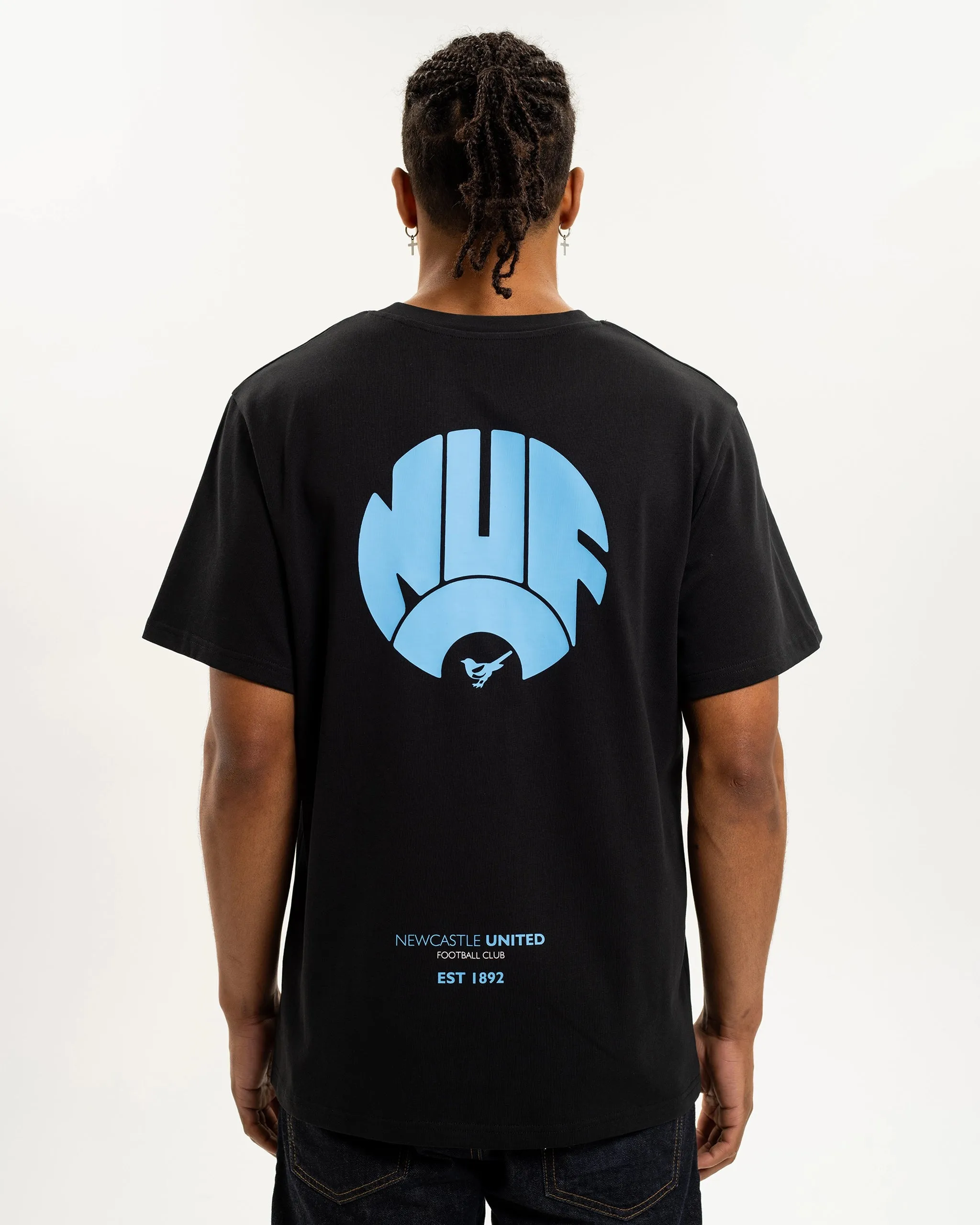 Newcastle United NUFC Retro Crest Black T-Shirt sold by Newcastle United product image thumbnail 3