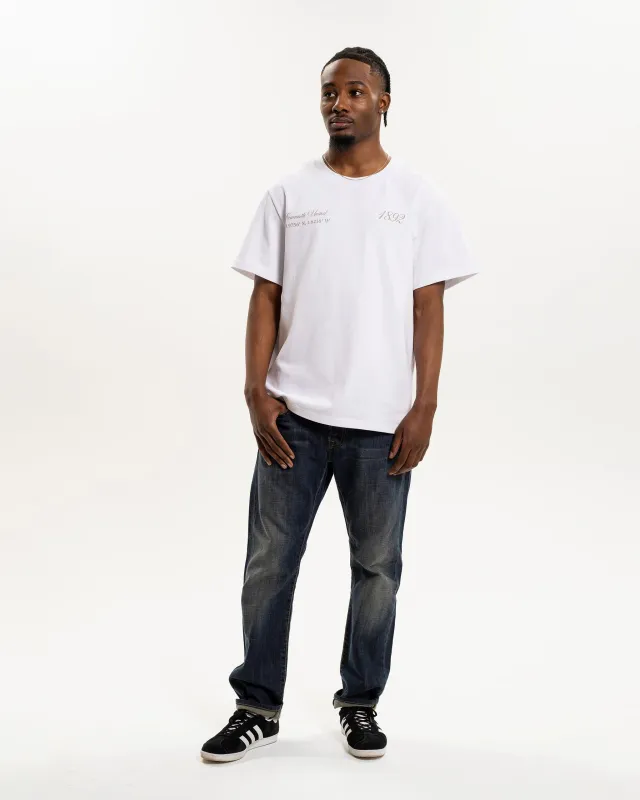 Newcastle United NUFC Retro Crest White T-Shirt sold by Newcastle United