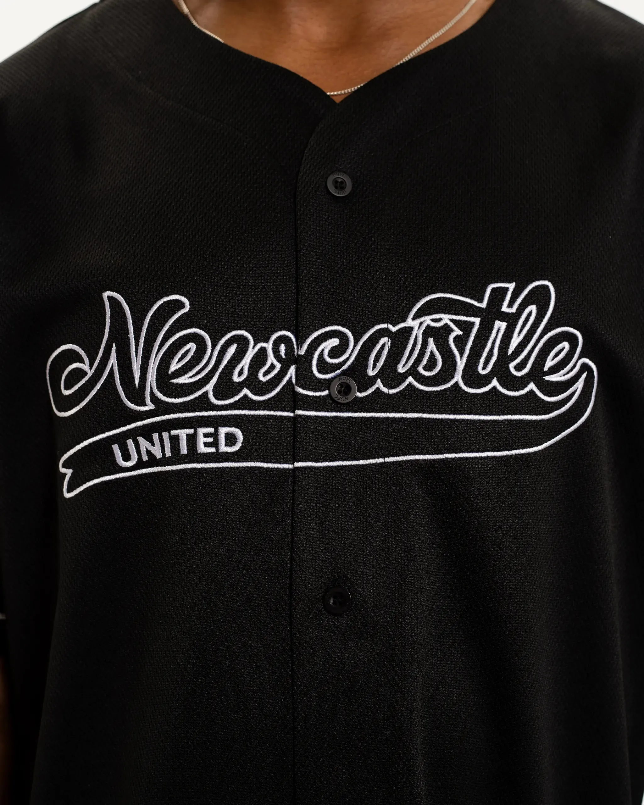 Newcastle United Men's Mesh Baseball Jersey sold by Newcastle United product image thumbnail 3
