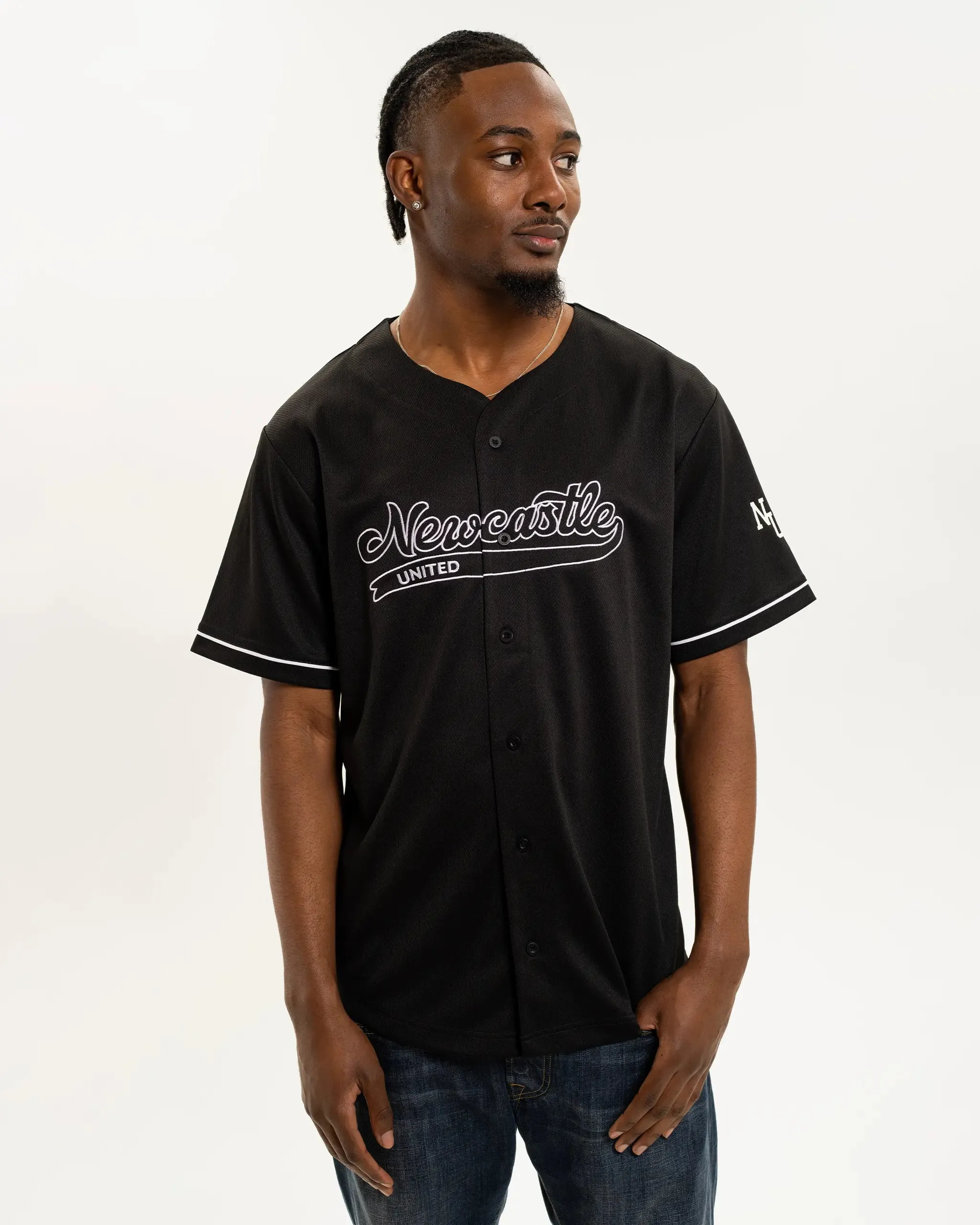 Newcastle United Men's Mesh Baseball Jersey sold by Newcastle United product image thumbnail 2