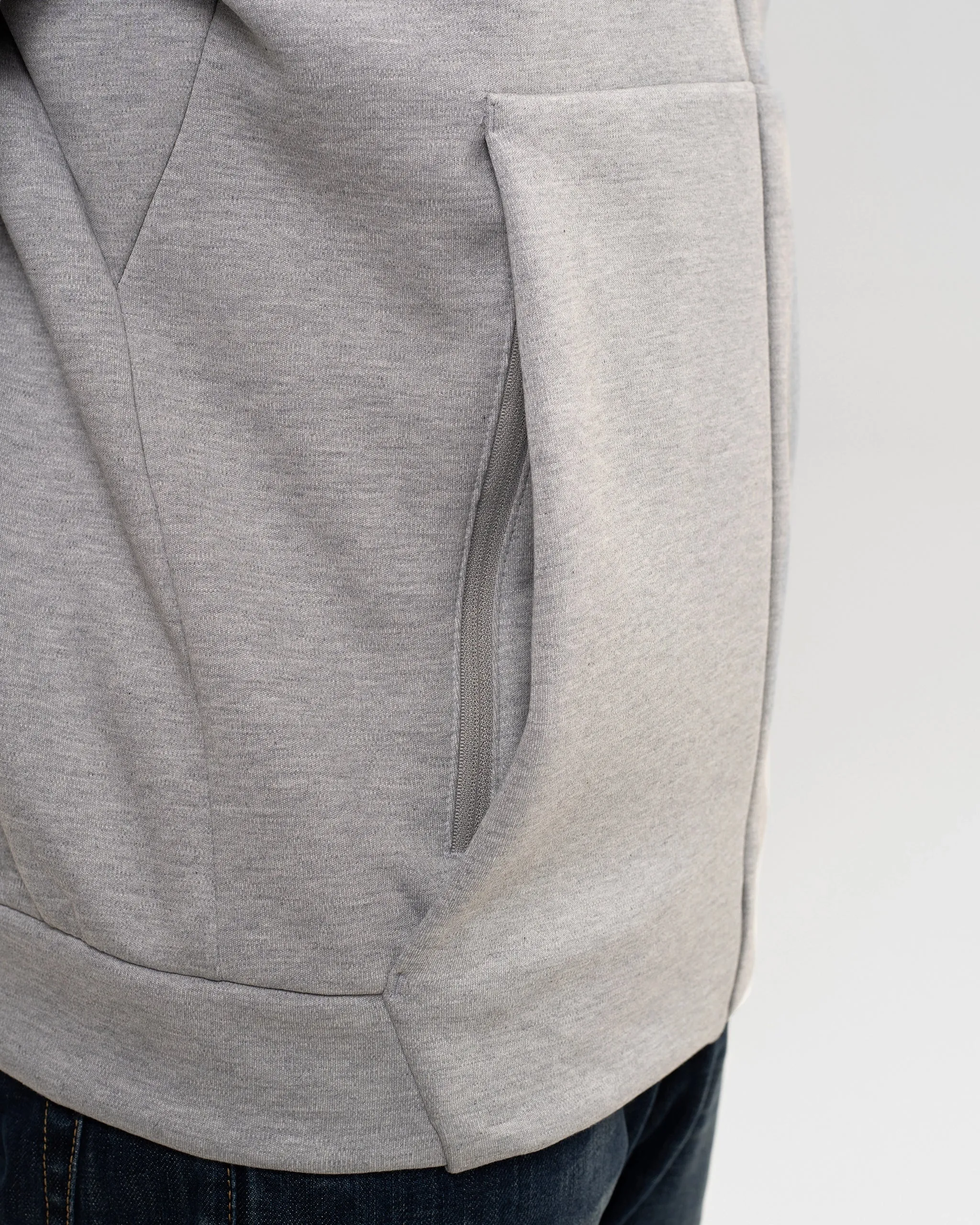 Newcastle United adidas Men's Z.N.E. Grey Full Zip Hoodie sold by Newcastle United product image thumbnail 5