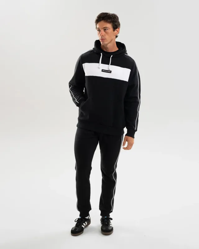 Newcastle United Men's Black Colour Block Hoodie sold by Newcastle United