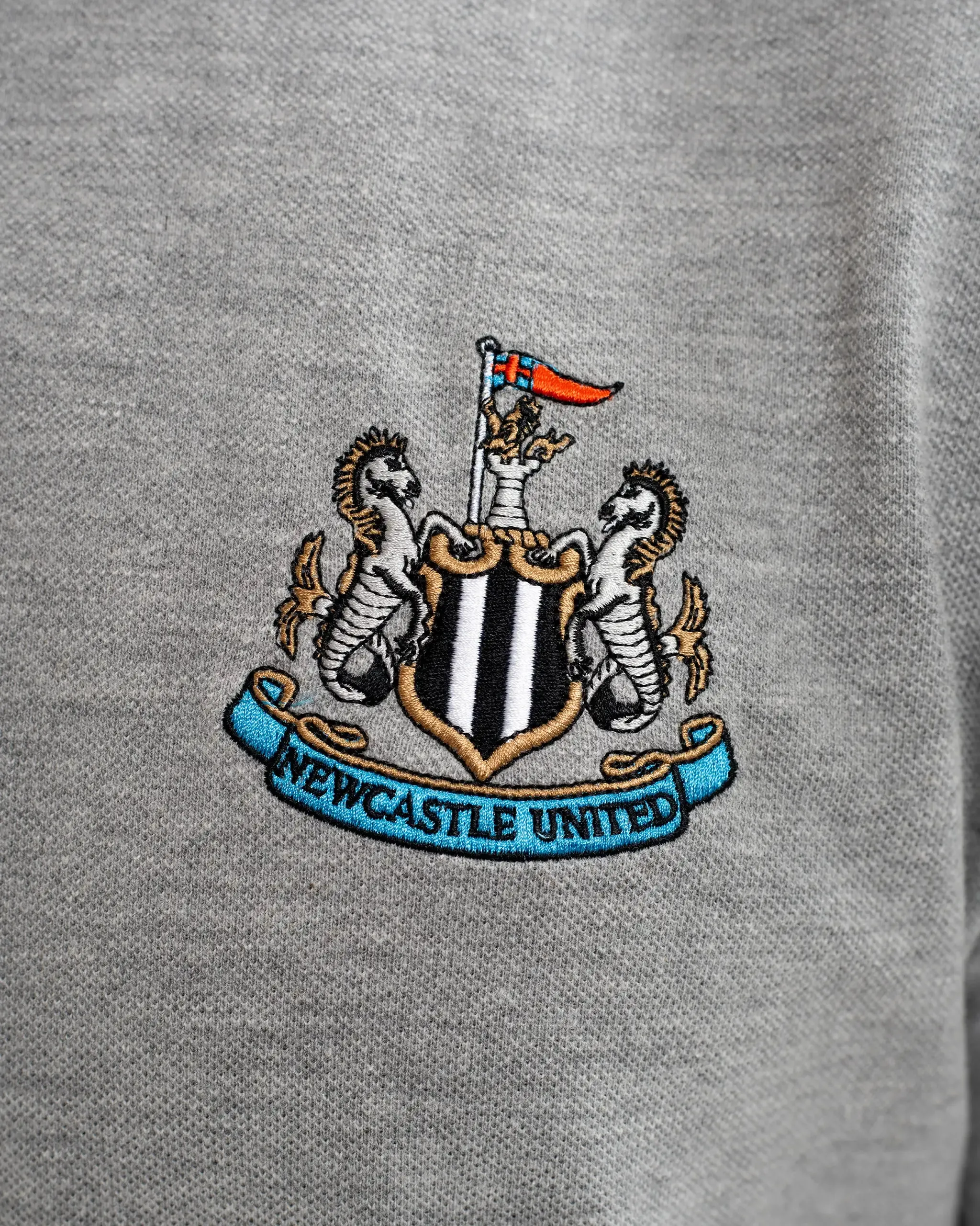 Newcastle United Men's Essentials Range Grey Polo Shirt sold by Newcastle United product image thumbnail 5
