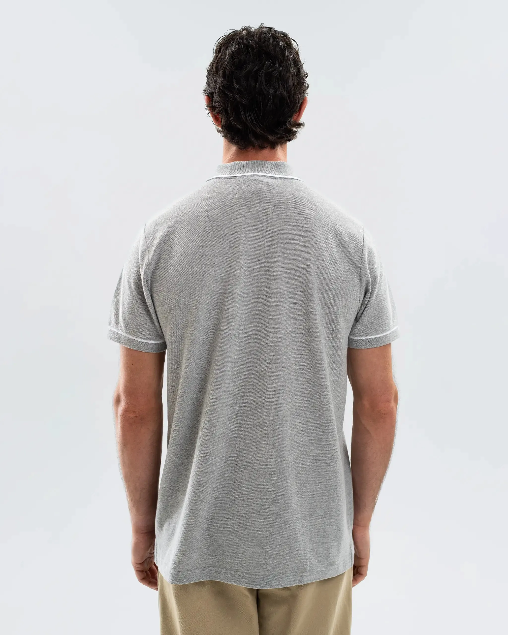 Newcastle United Men's Essentials Range Grey Polo Shirt sold by Newcastle United product image thumbnail 4