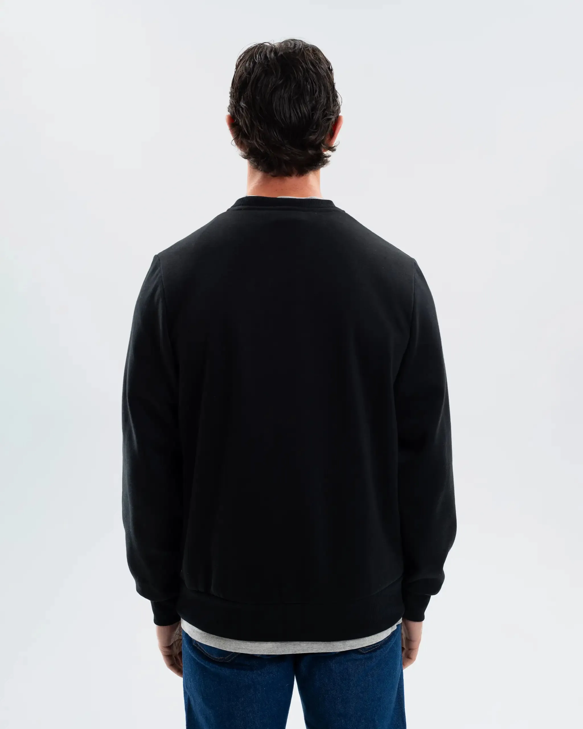 Newcastle United Men's Essentials Range Black Crew Neck Sweater sold by Newcastle United product image thumbnail 4
