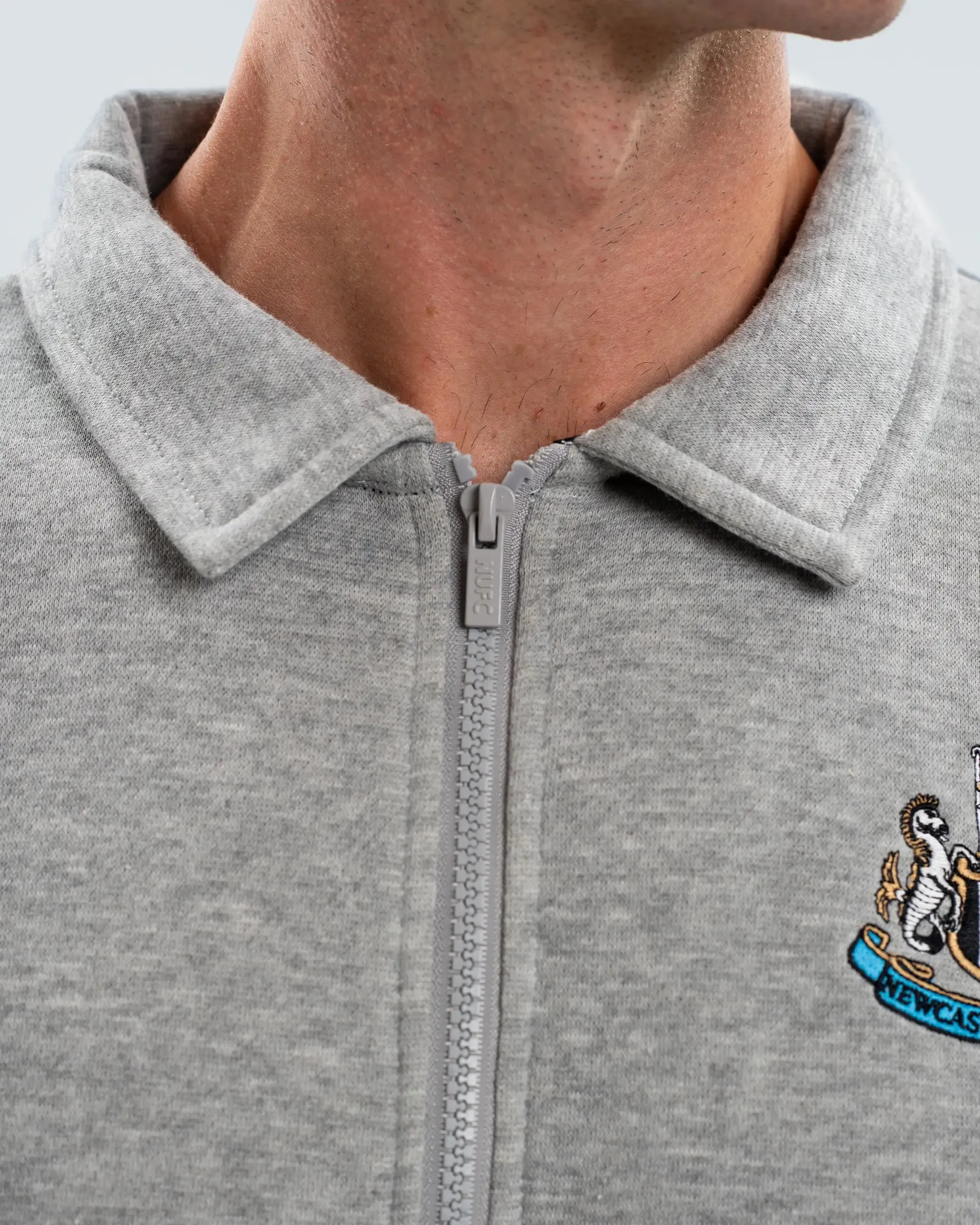 Newcastle United Men's Essentials Range Grey 1/4 Zip Sweater sold by Newcastle United product image thumbnail 2