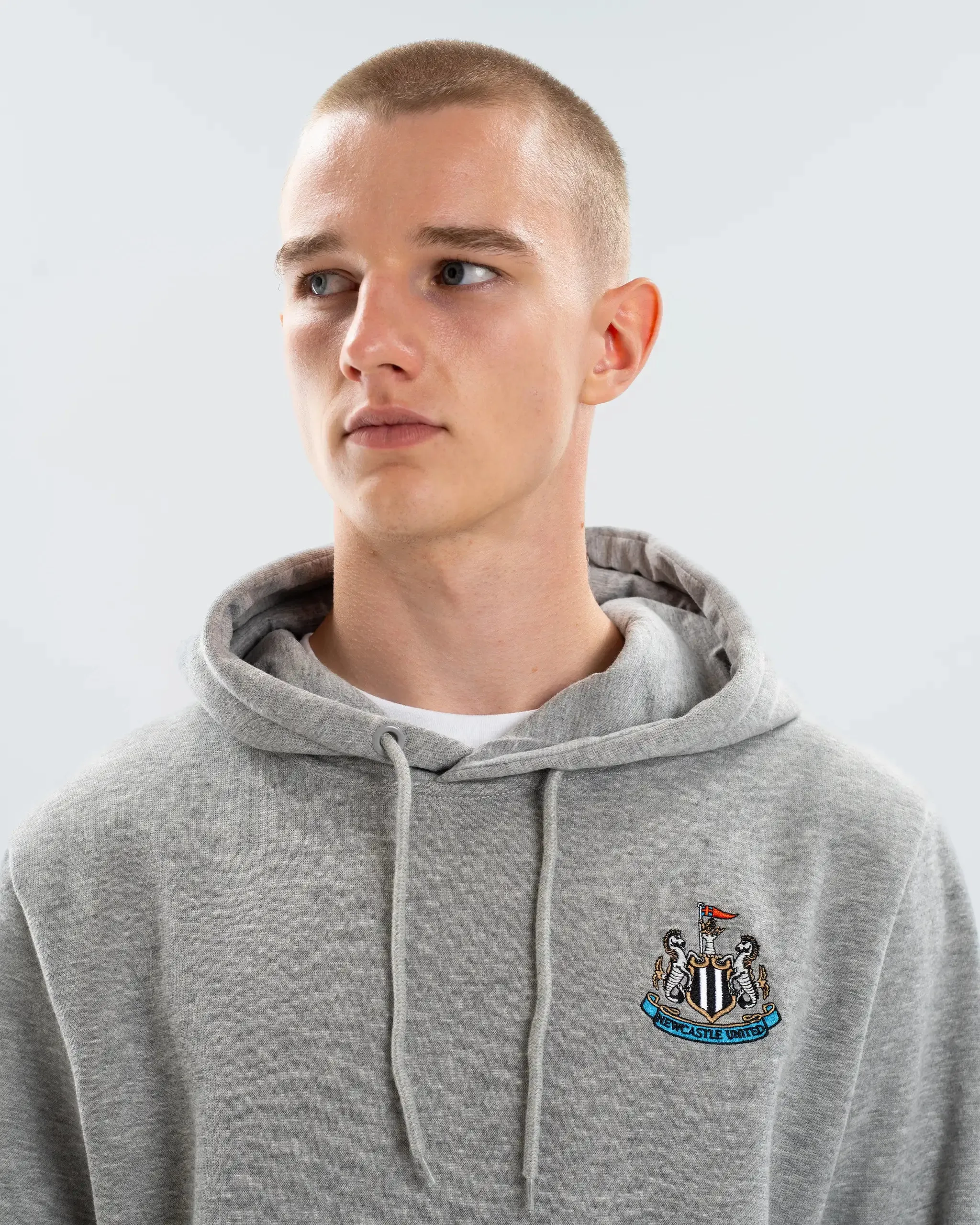 Newcastle United Men's Essentials Range Grey Hoodie sold by Newcastle United product image thumbnail 2