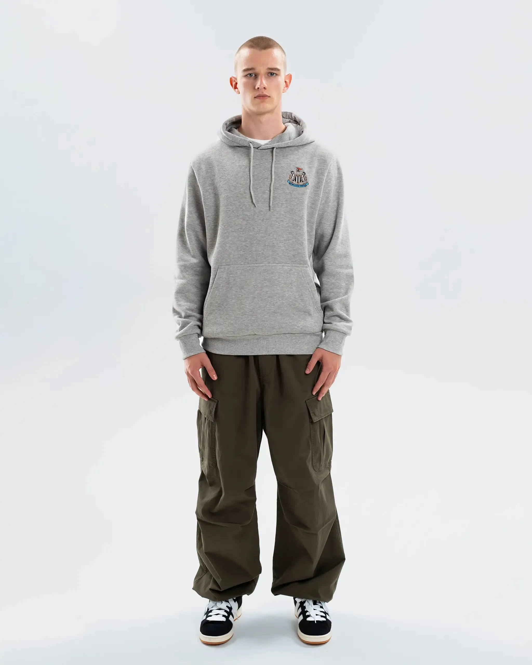 Newcastle United Men's Essentials Range Grey Hoodie sold by Newcastle United