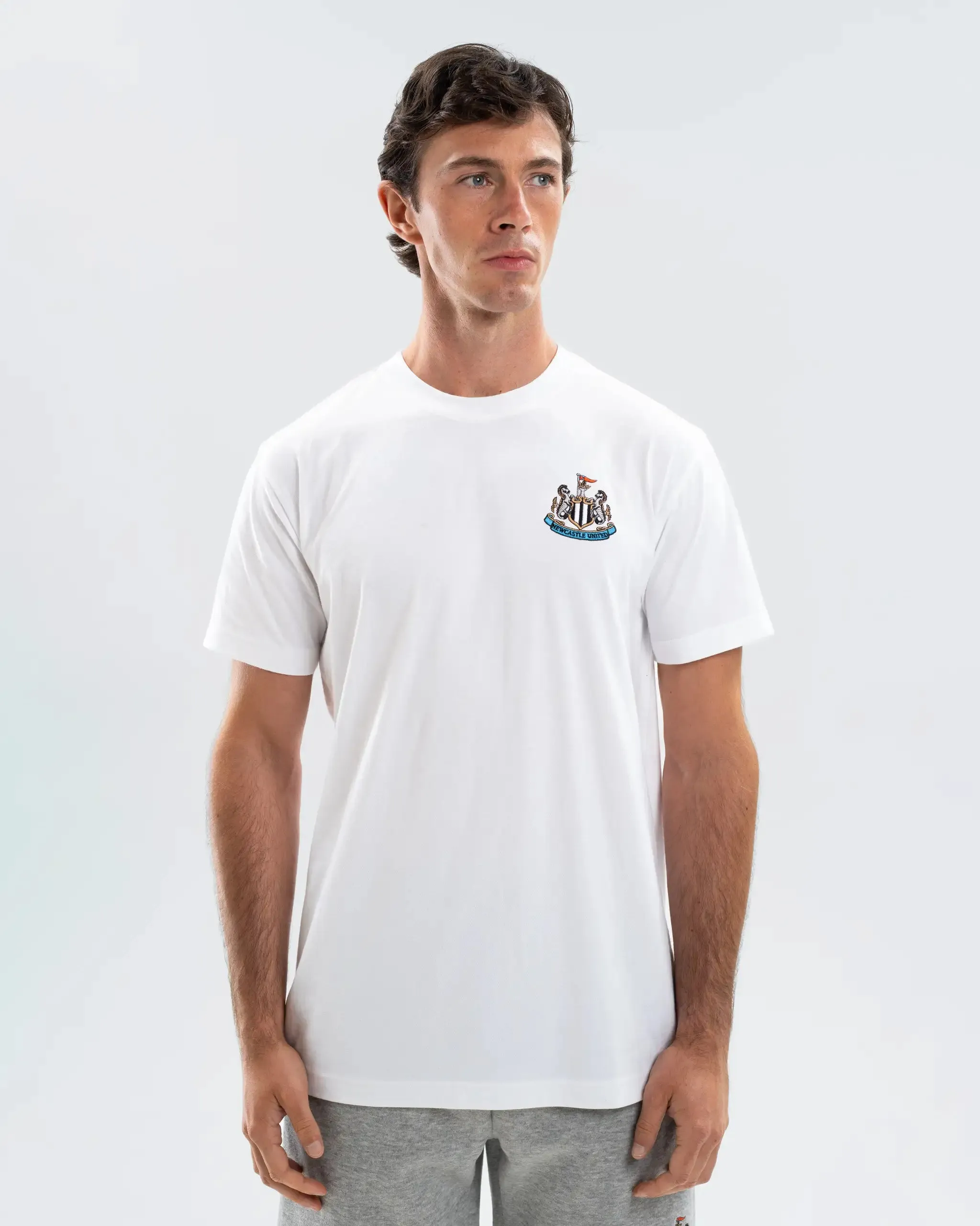 Newcastle United Men's Essentials Range White T-Shirt sold by Newcastle United