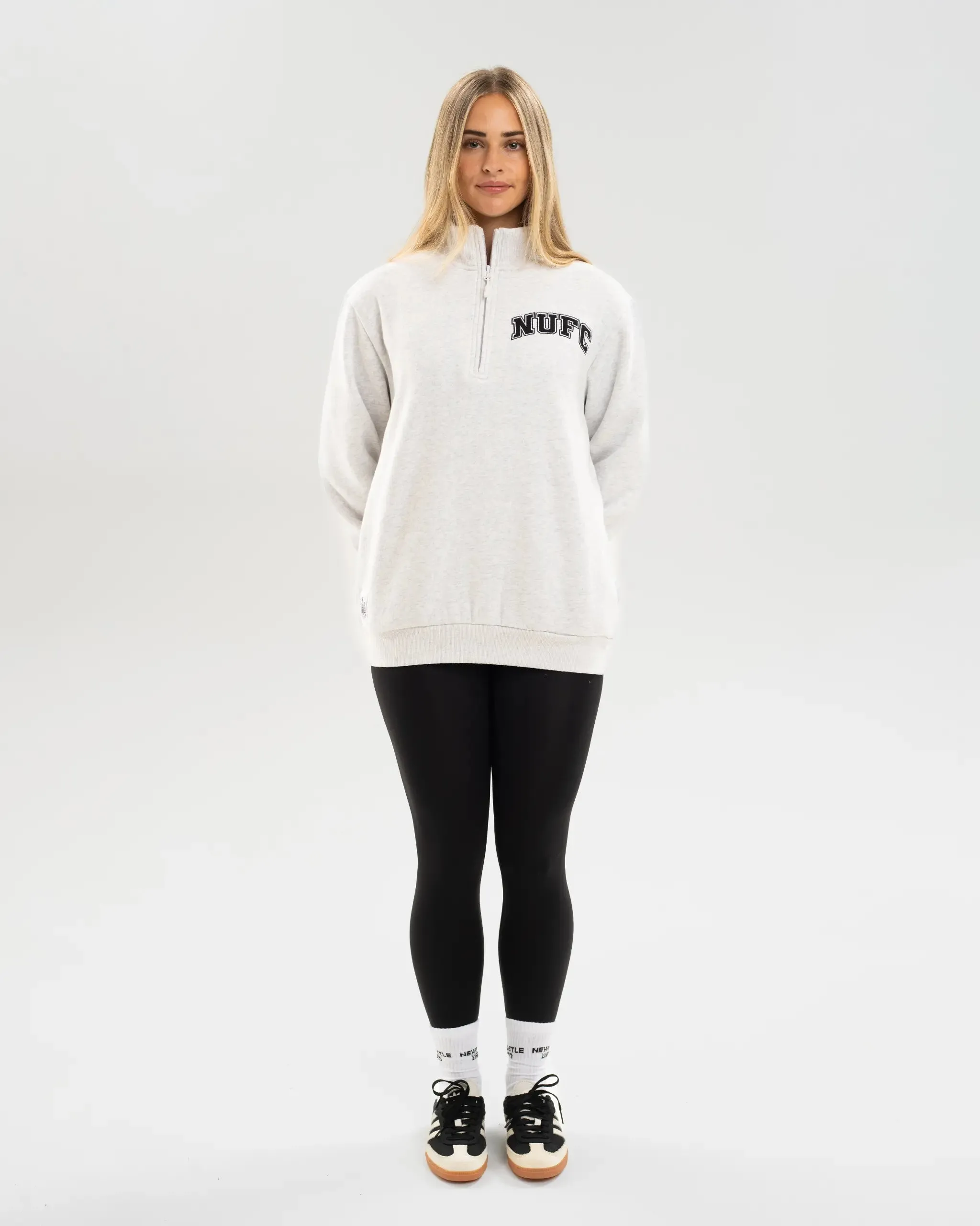 Newcastle United Adults NUFC Quarter Zip Sweatshirt sold by Newcastle United product image thumbnail 4