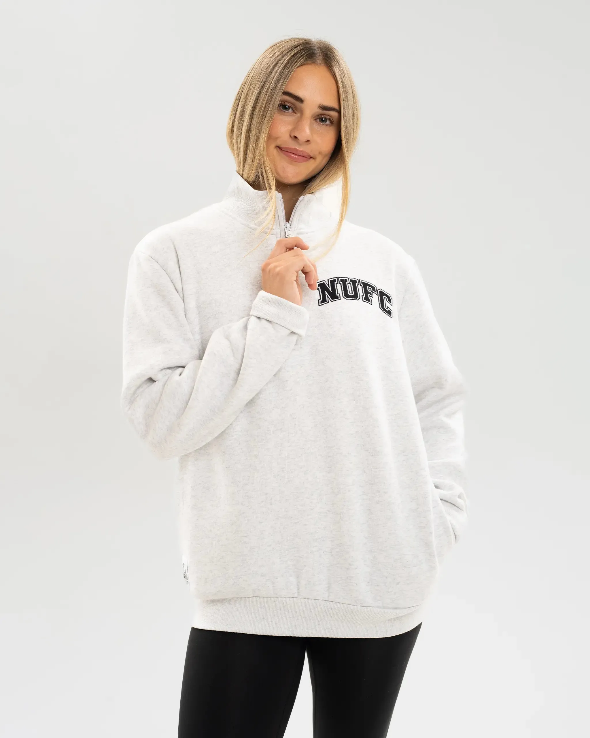 Newcastle United Adults NUFC Quarter Zip Sweatshirt sold by Newcastle United product image thumbnail 3