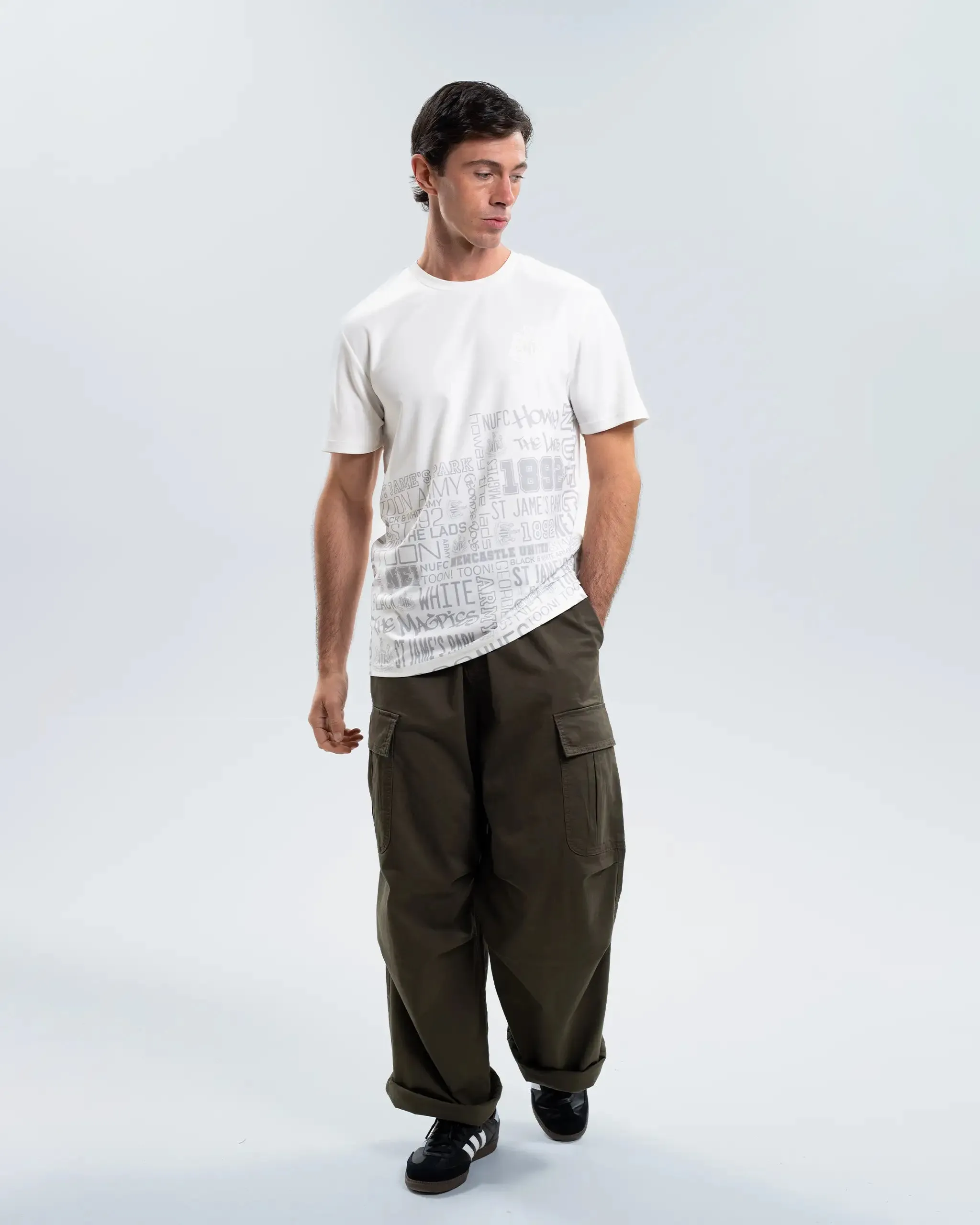 Newcastle United White Graphic Slogan T-Shirt sold by Newcastle United product image thumbnail 3