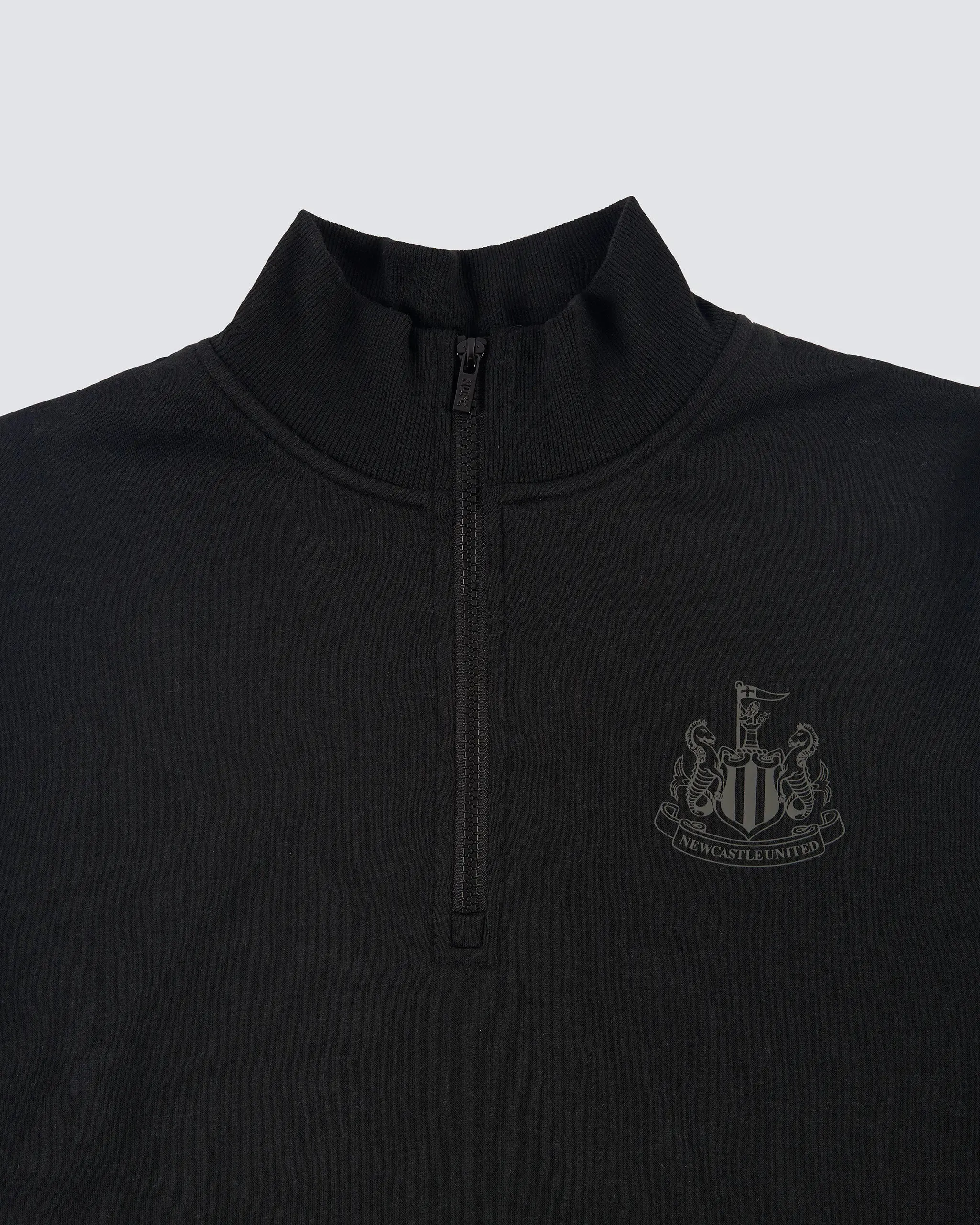 Newcastle United Men's Black 1/4 Zip Sweatshirt sold by Newcastle United product image thumbnail 2