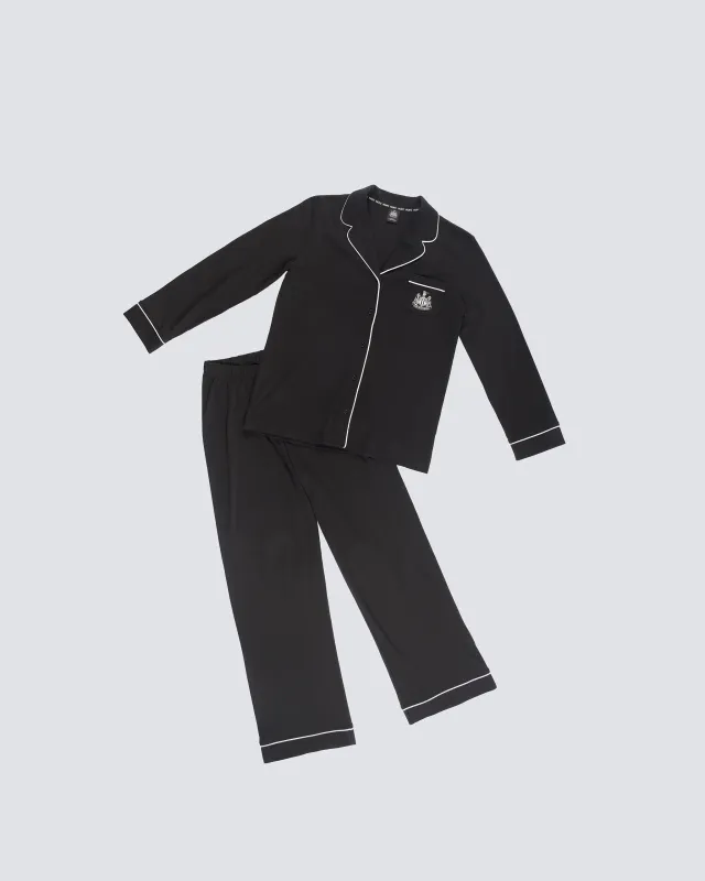 Newcastle United Women's Black Wide Leg Pyjama Set made by Newcastle United
