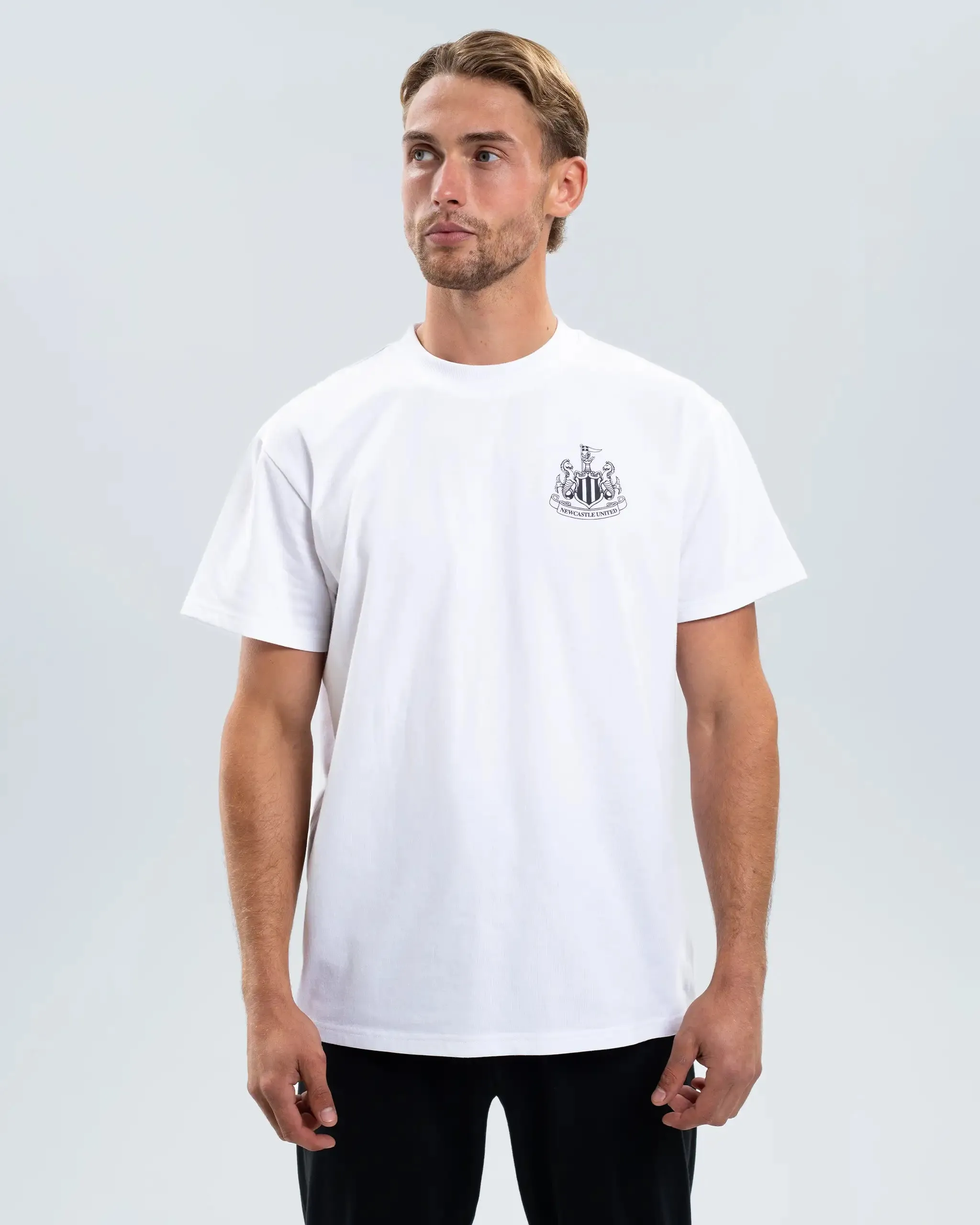 Newcastle United Men's Black and White Cuffed Pyjama Set sold by Newcastle United product image thumbnail 2