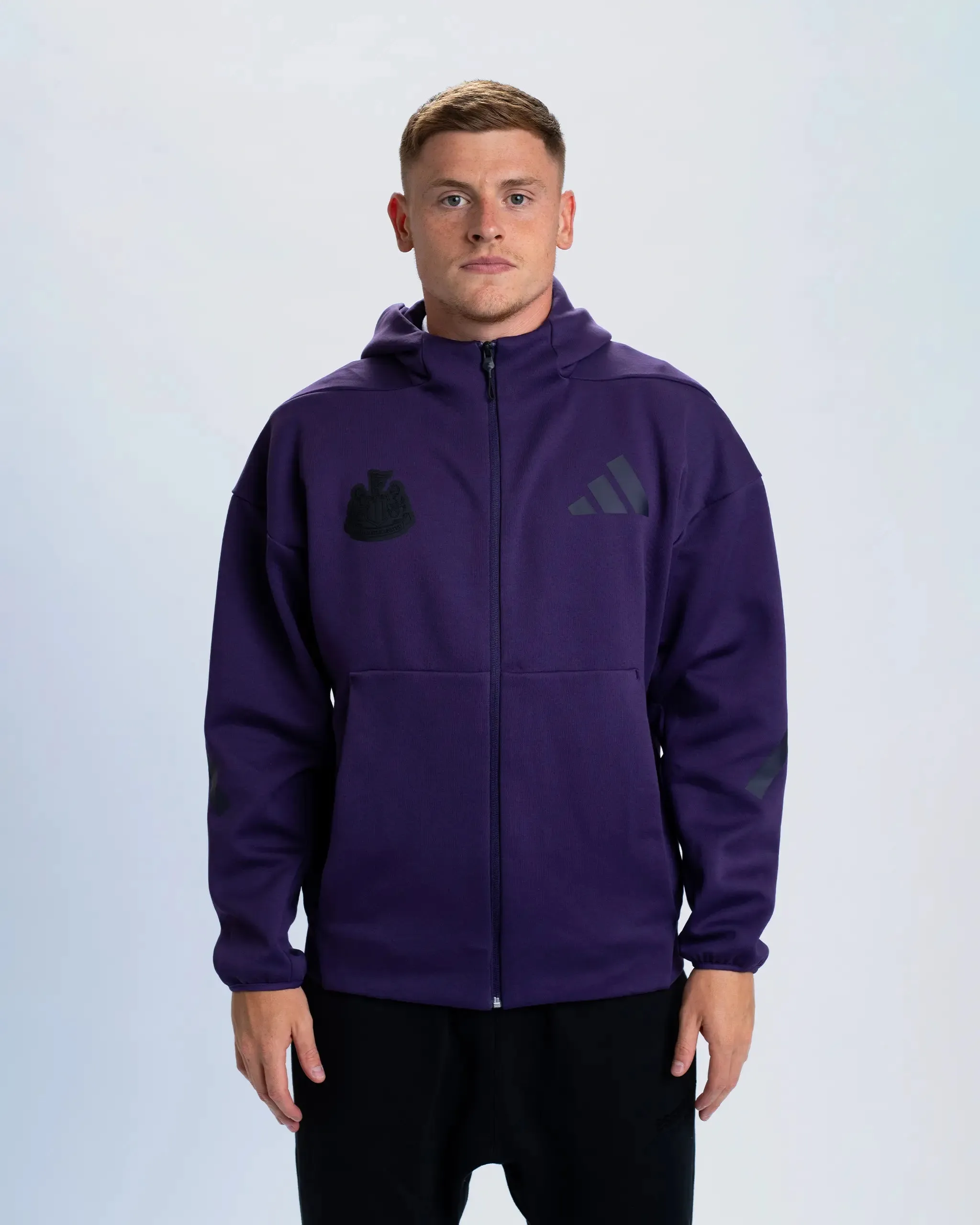 Newcastle United Adidas Z.N.E Men's Plum Zip Up Hoodie sold by Newcastle United