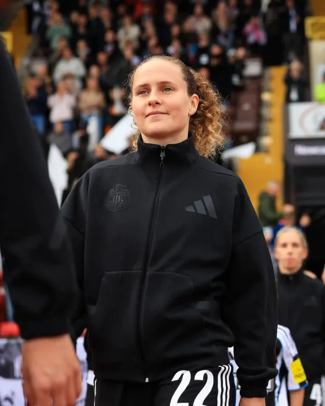 Newcastle United adidas Women's Black Walk Out Jacket made by Adidas