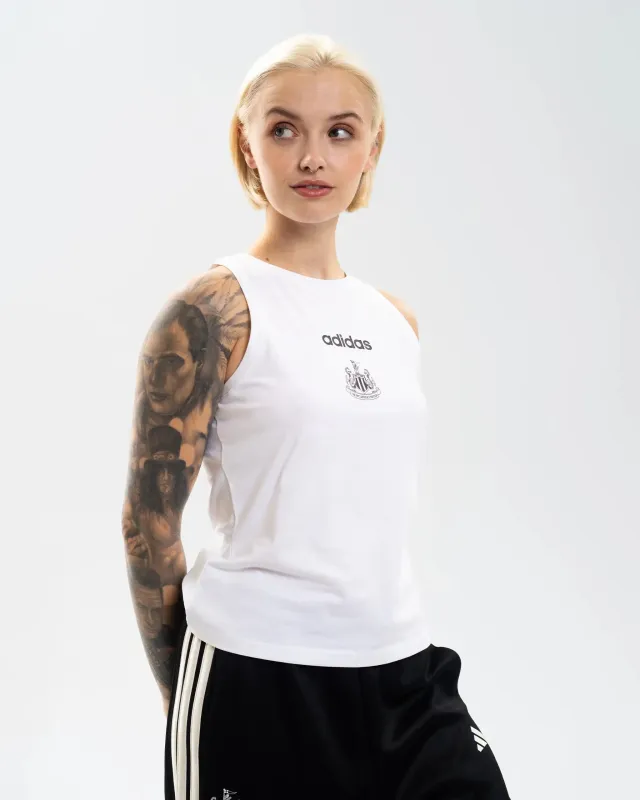 Newcastle United adidas Women's White Vest made by Adidas