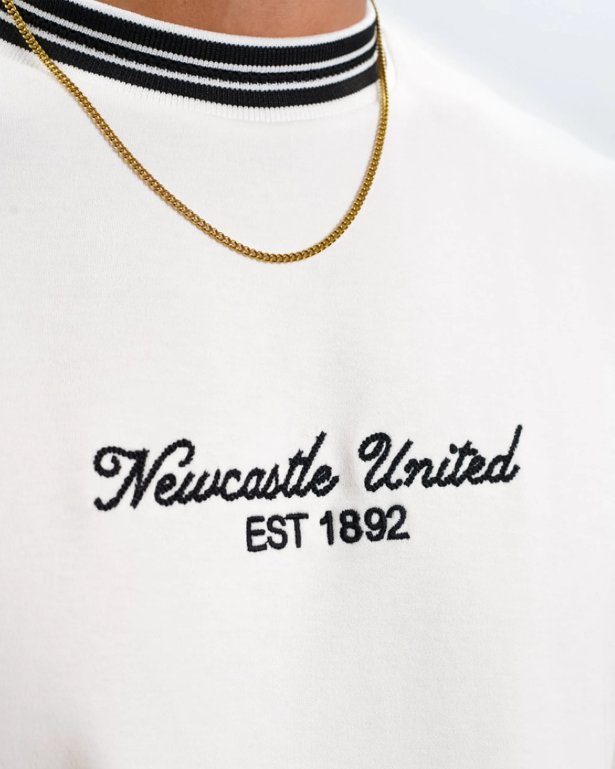 Newcastle United Men's White Waffle Ribbed T-Shirt sold by Newcastle United product image thumbnail 4