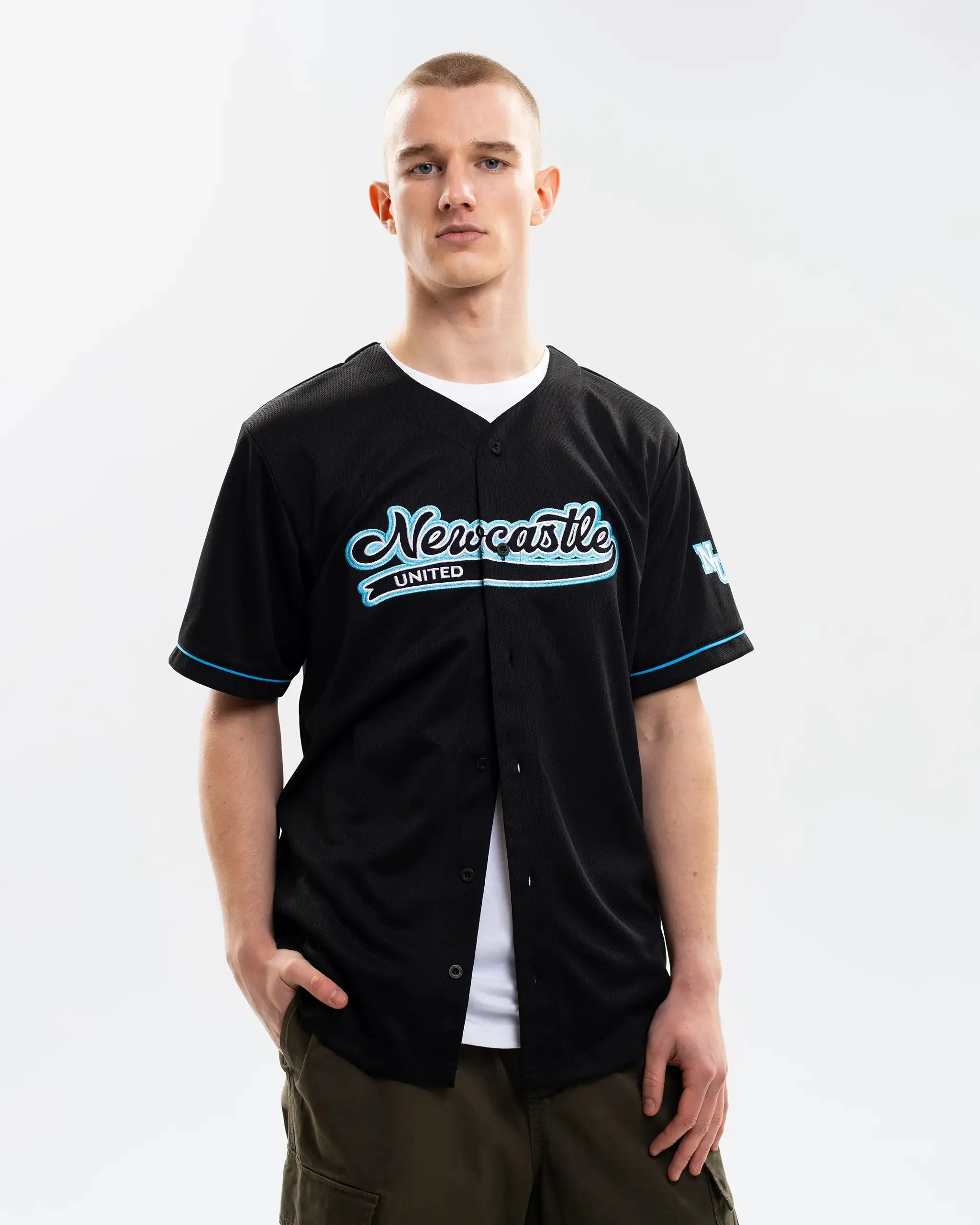 Newcastle United Men's Black Baseball Jersey sold by Newcastle United