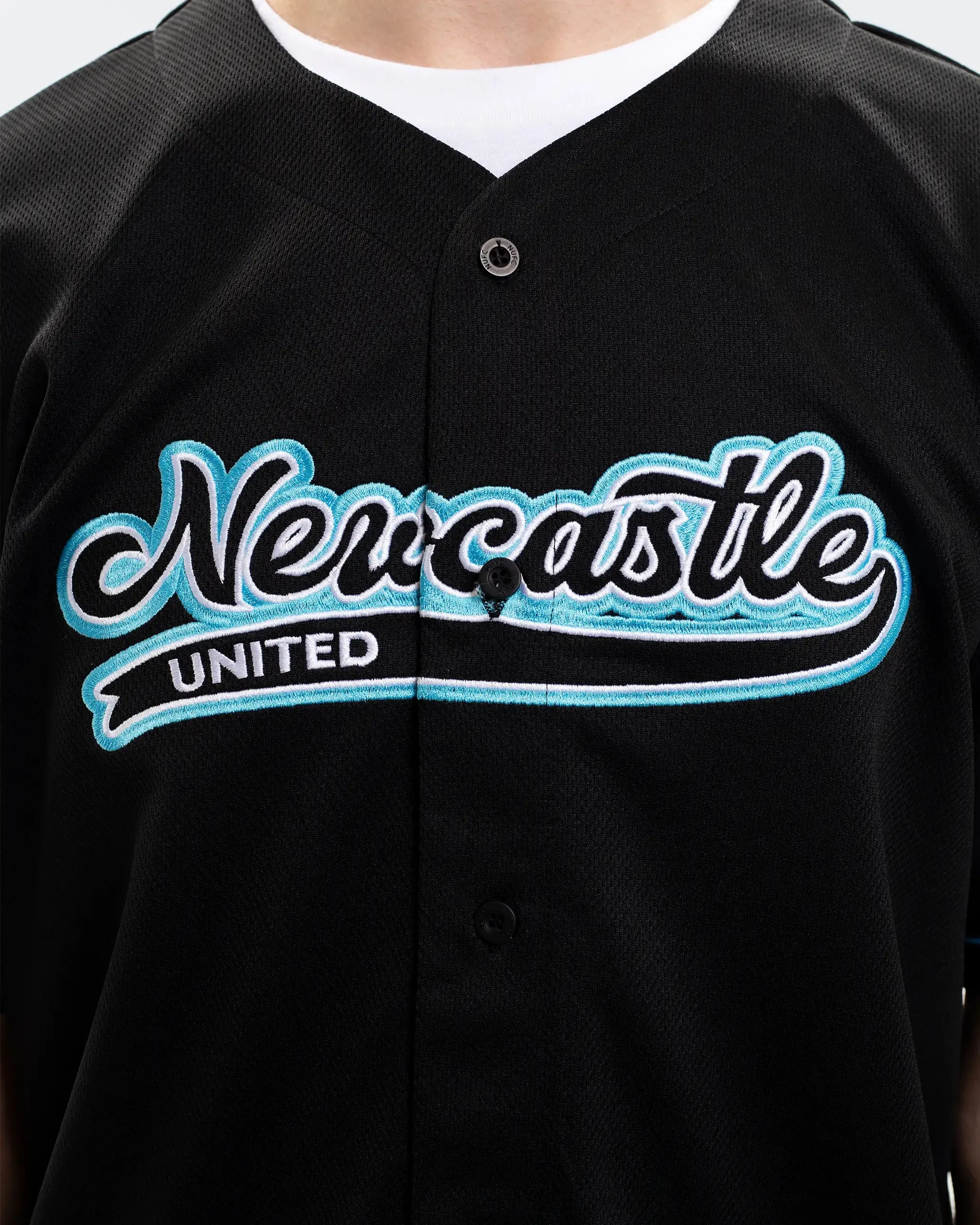 Newcastle United Men's Black Baseball Jersey sold by Newcastle United product image thumbnail 2